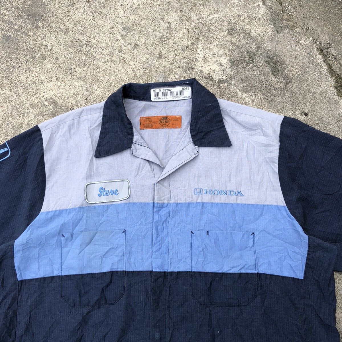 Honda × Japanese Brand 🔥Rare🔥Vintage Honda Kramme Steve Worker Pocket Button Shirts Size US XL / EU 56 / 4 - 2 Thumbnail