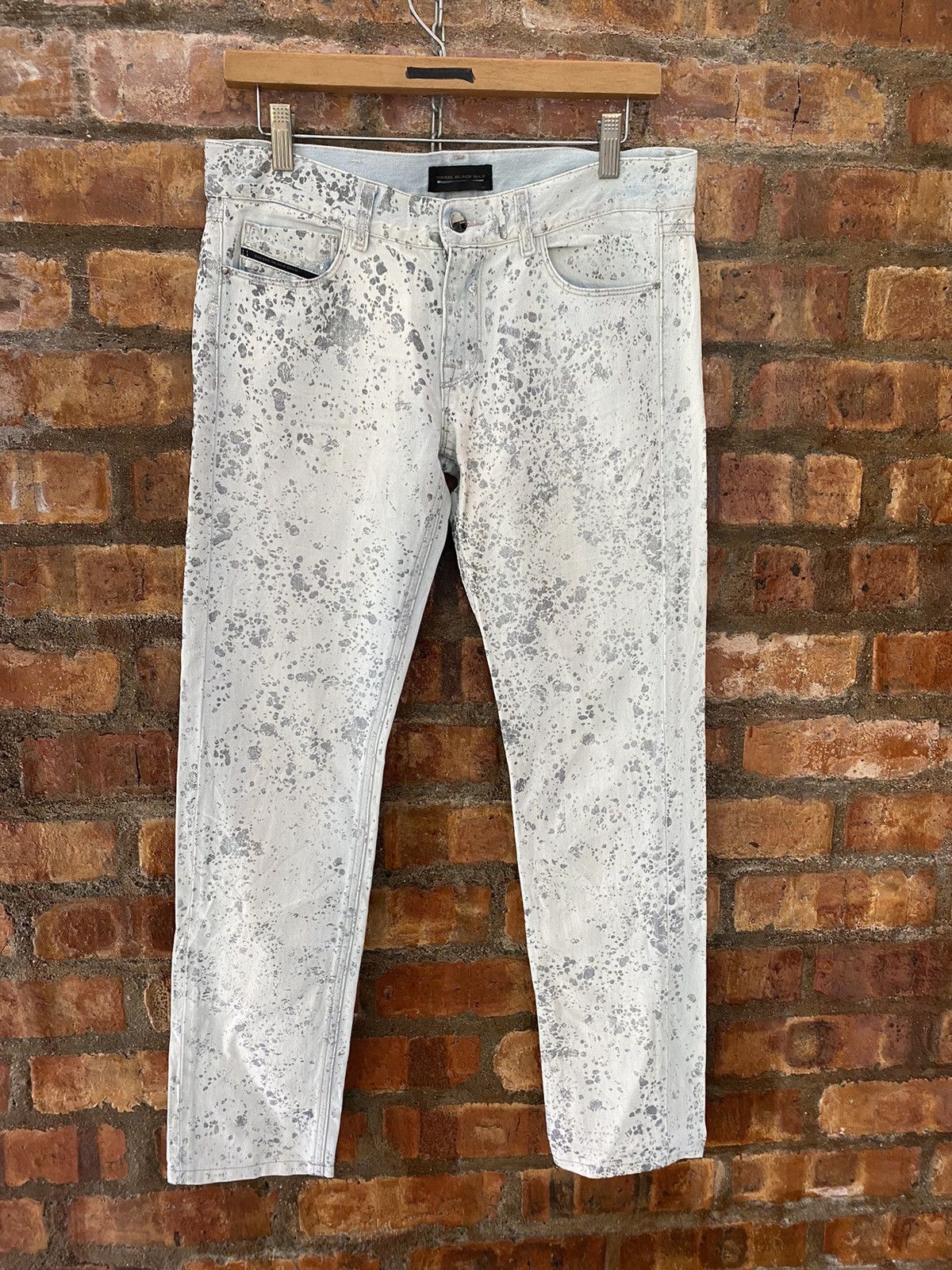 Diesel Black Gold Diesel Black Gold Silver splash painted denim Size 30" / US 8 / IT 44 - 3 Thumbnail