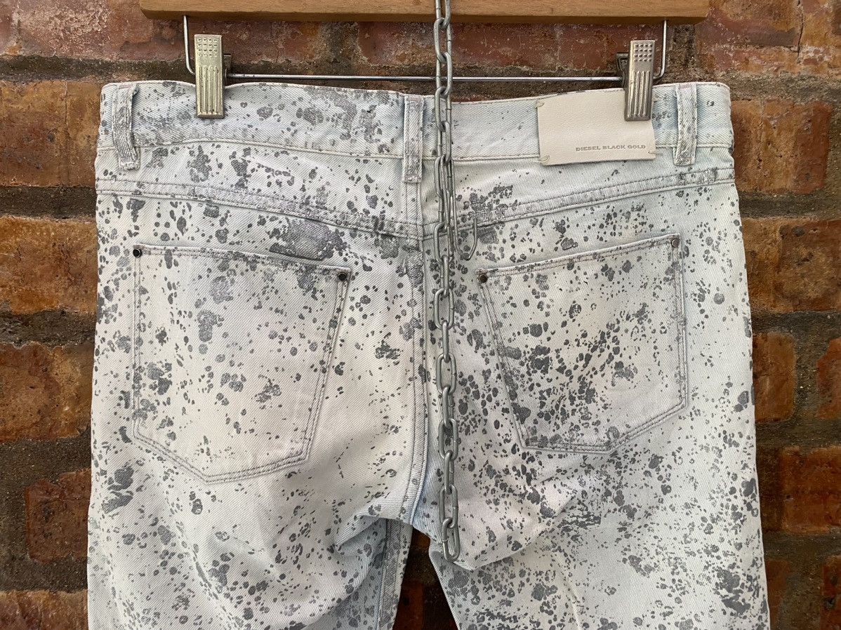 Diesel Black Gold Diesel Black Gold Silver splash painted denim Size 30" / US 8 / IT 44 - 11 Thumbnail