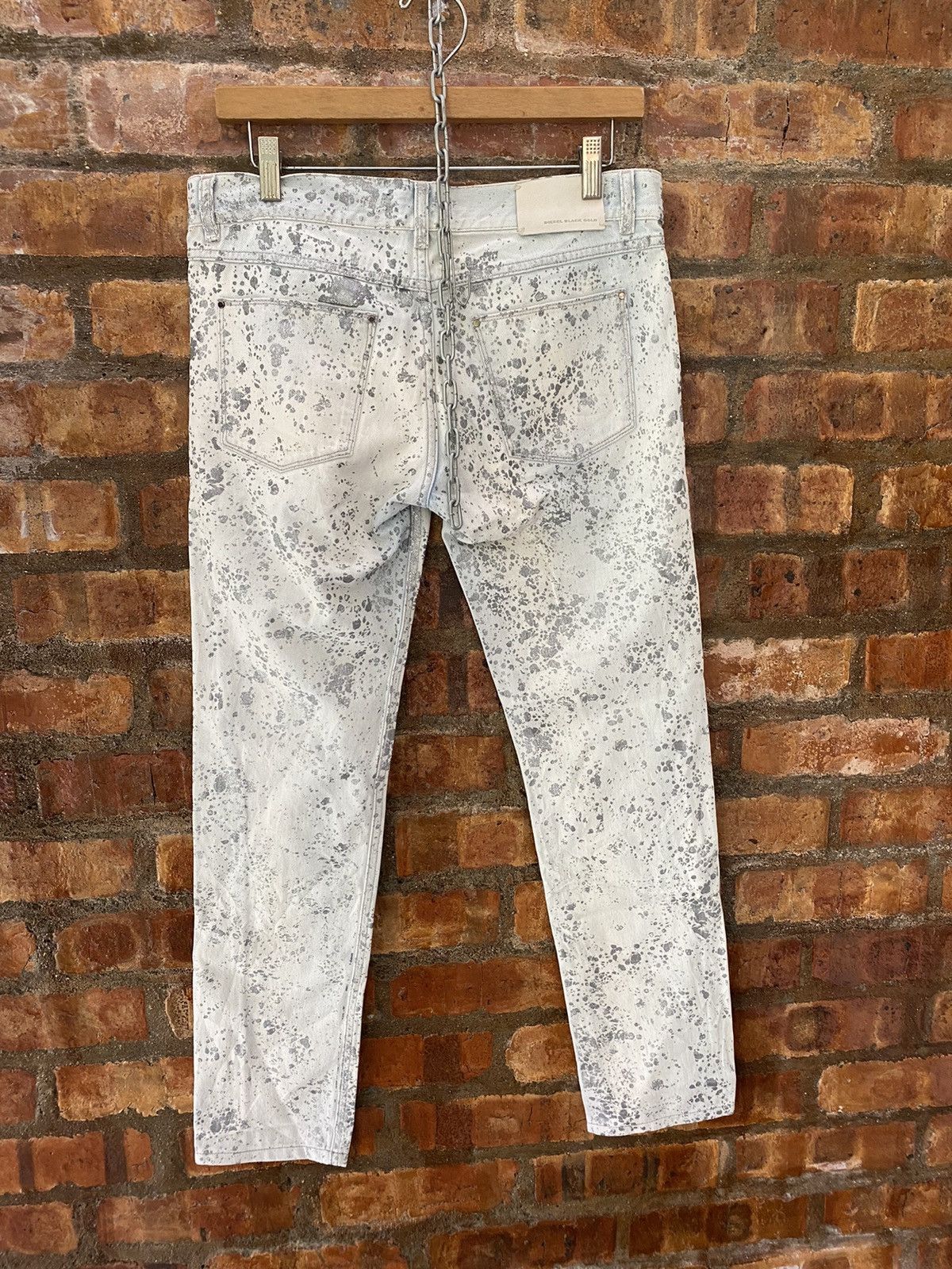 Diesel Black Gold Diesel Black Gold Silver splash painted denim Size 30" / US 8 / IT 44 - 10 Thumbnail