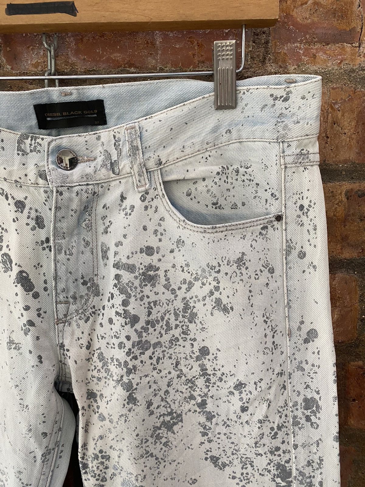 Diesel Black Gold Diesel Black Gold Silver splash painted denim Size 30" / US 8 / IT 44 - 6 Thumbnail