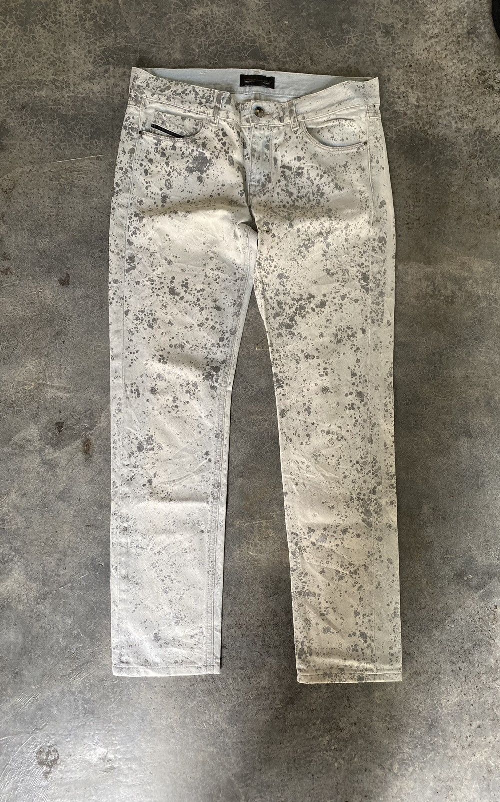 Diesel Black Gold Diesel Black Gold Silver splash painted denim Size 30" / US 8 / IT 44 - 2 Thumbnail