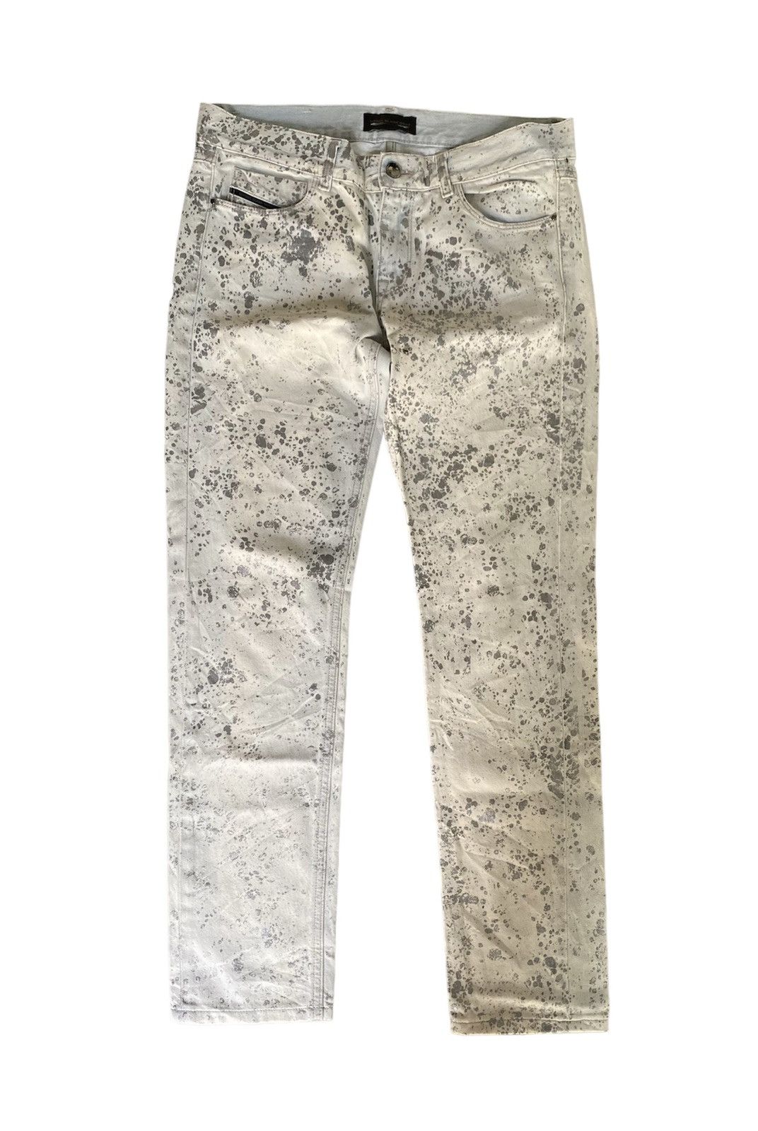 Diesel Black Gold Diesel Black Gold Silver splash painted denim Size 30" / US 8 / IT 44 - 1 Thumbnail