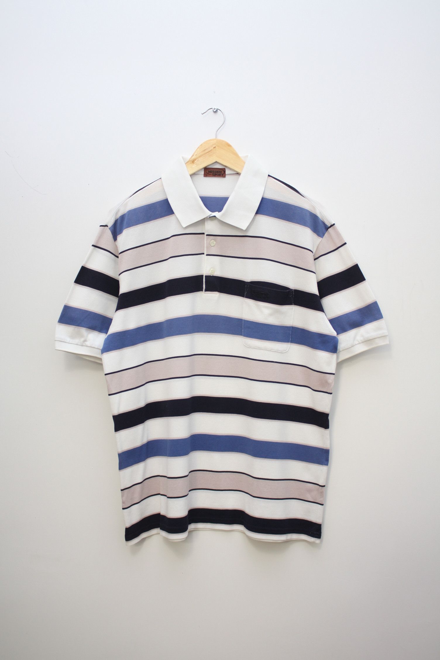 Missoni Missoni Sport Striped Polo Men's Medium Size US L / EU 52-54 / 3 - 2 Thumbnail