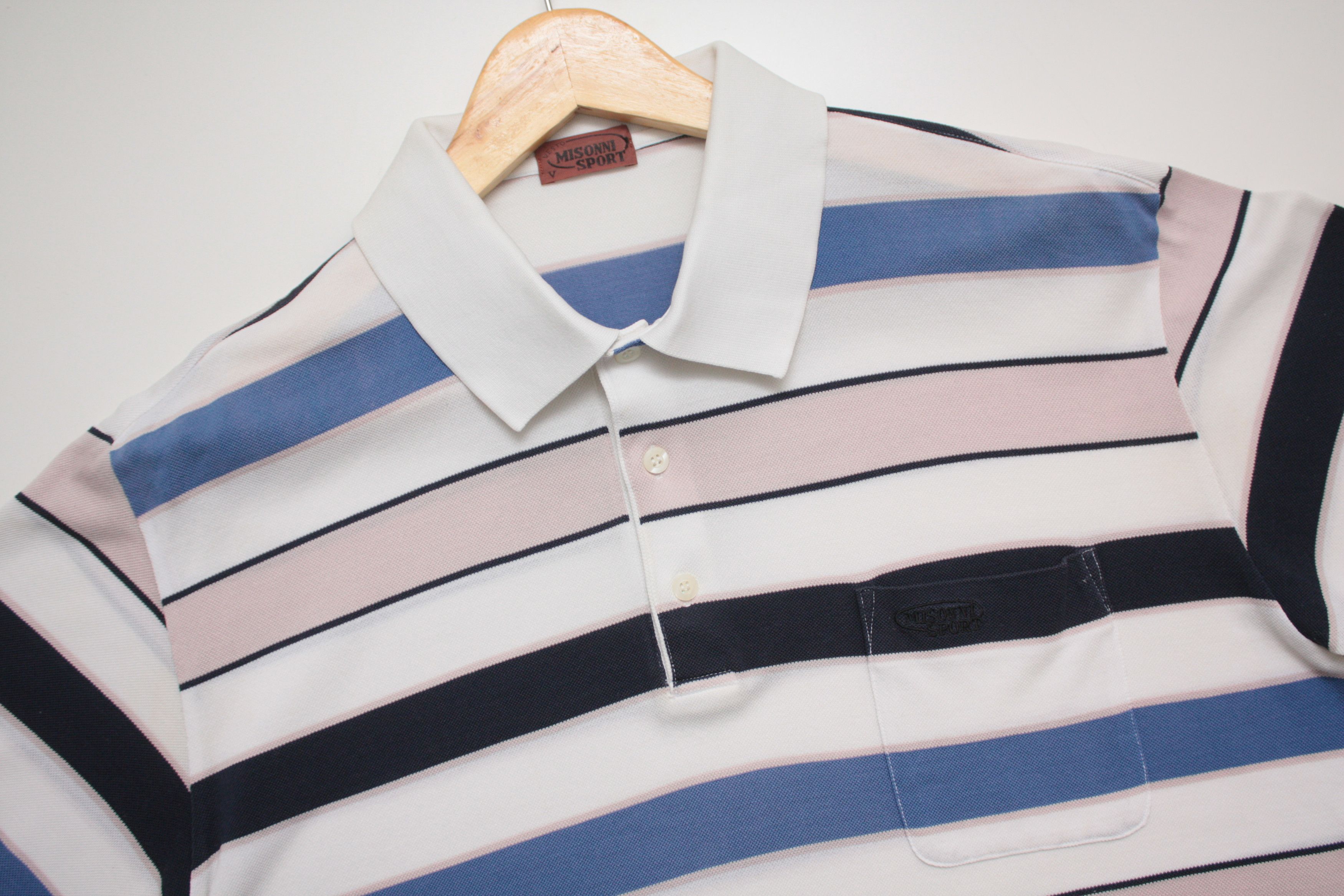 Missoni Missoni Sport Striped Polo Men's Medium Size US L / EU 52-54 / 3 - 1 Thumbnail