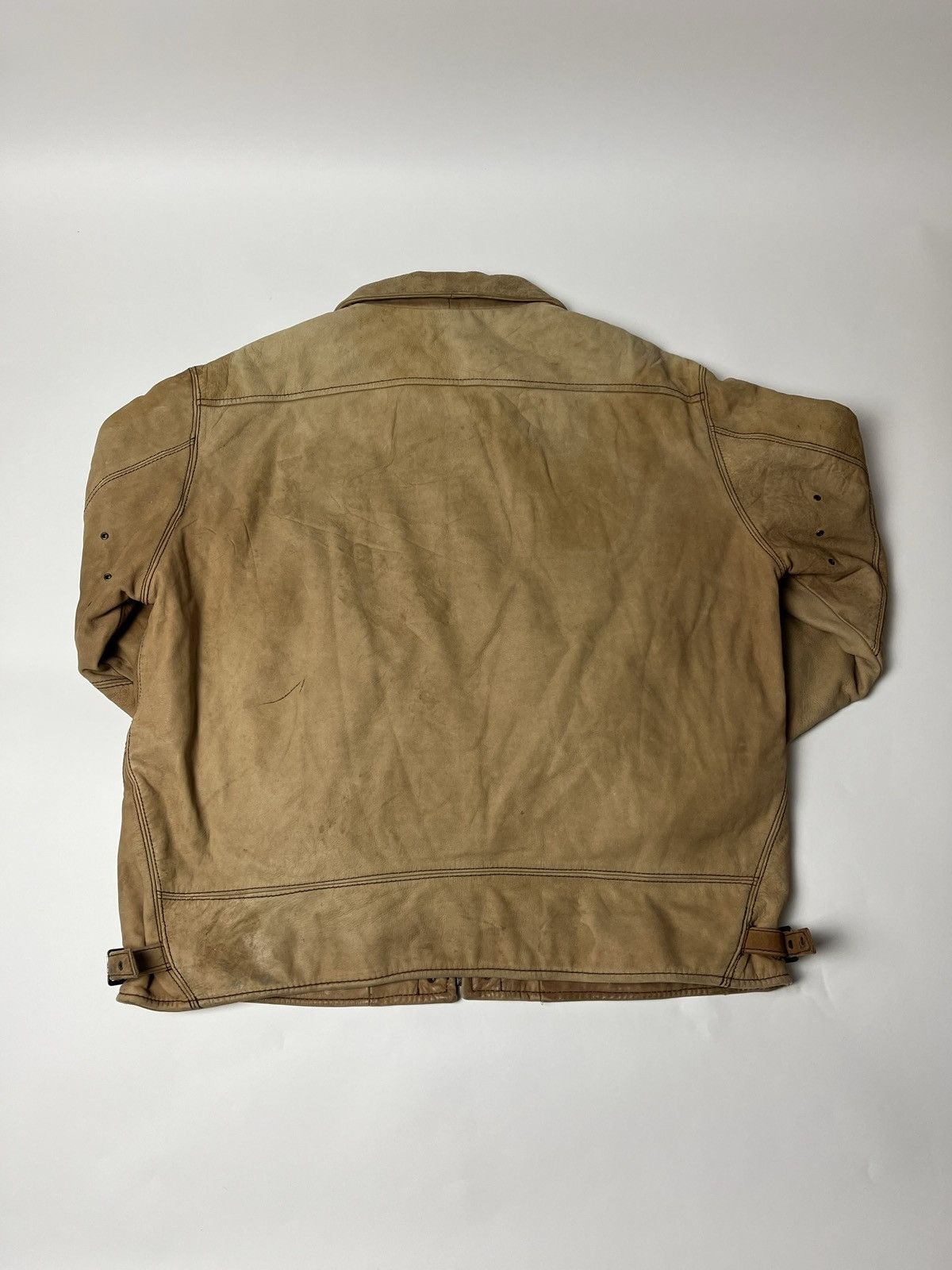 Diesel × Vintage Vintage Diesel 2000s Leather Jacket Size US L / EU 52-54 / 3 - 2 Thumbnail