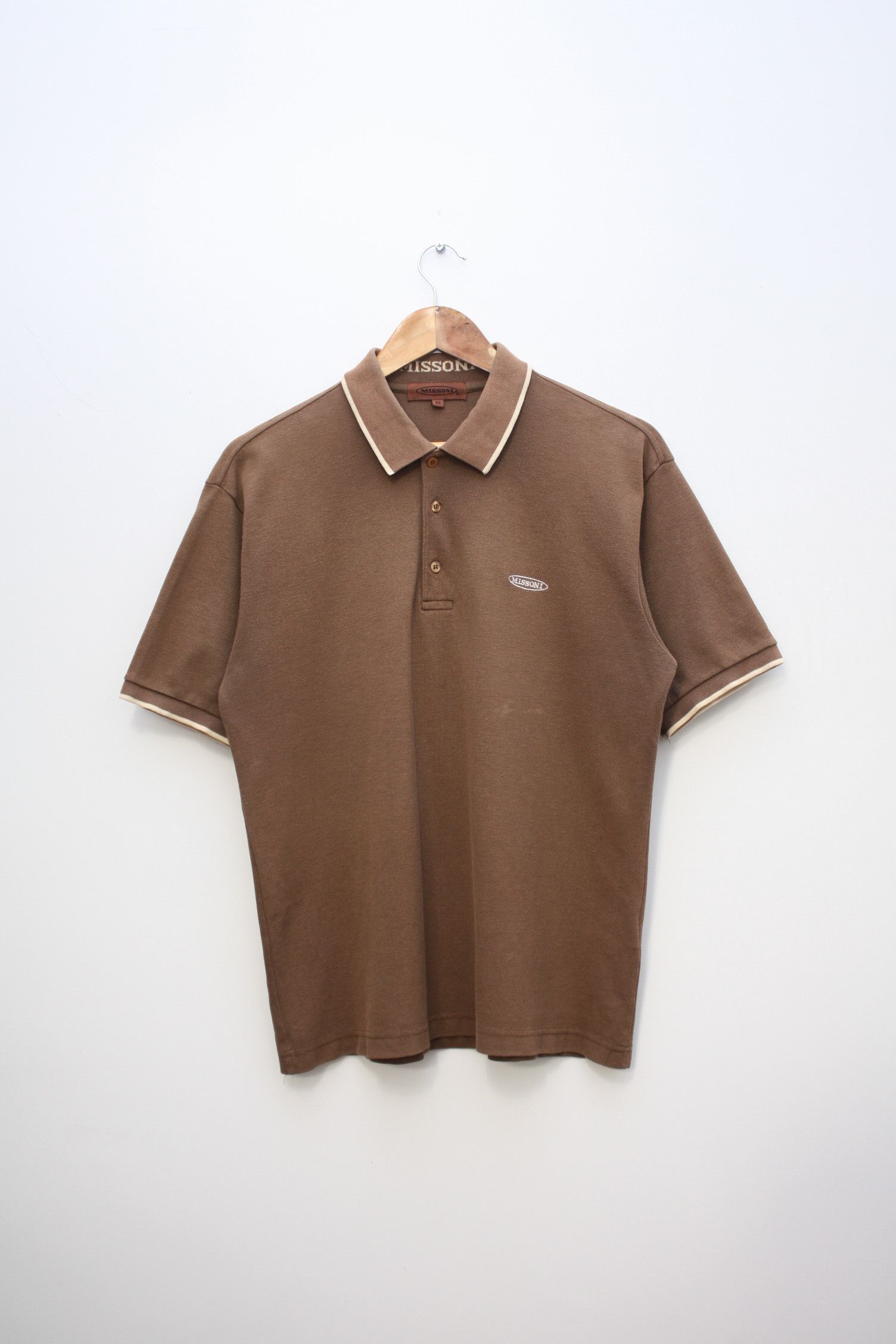 Missoni Missoni Vintage Brown Polo Medium Men's Size US L / EU 52-54 / 3 - 2 Thumbnail