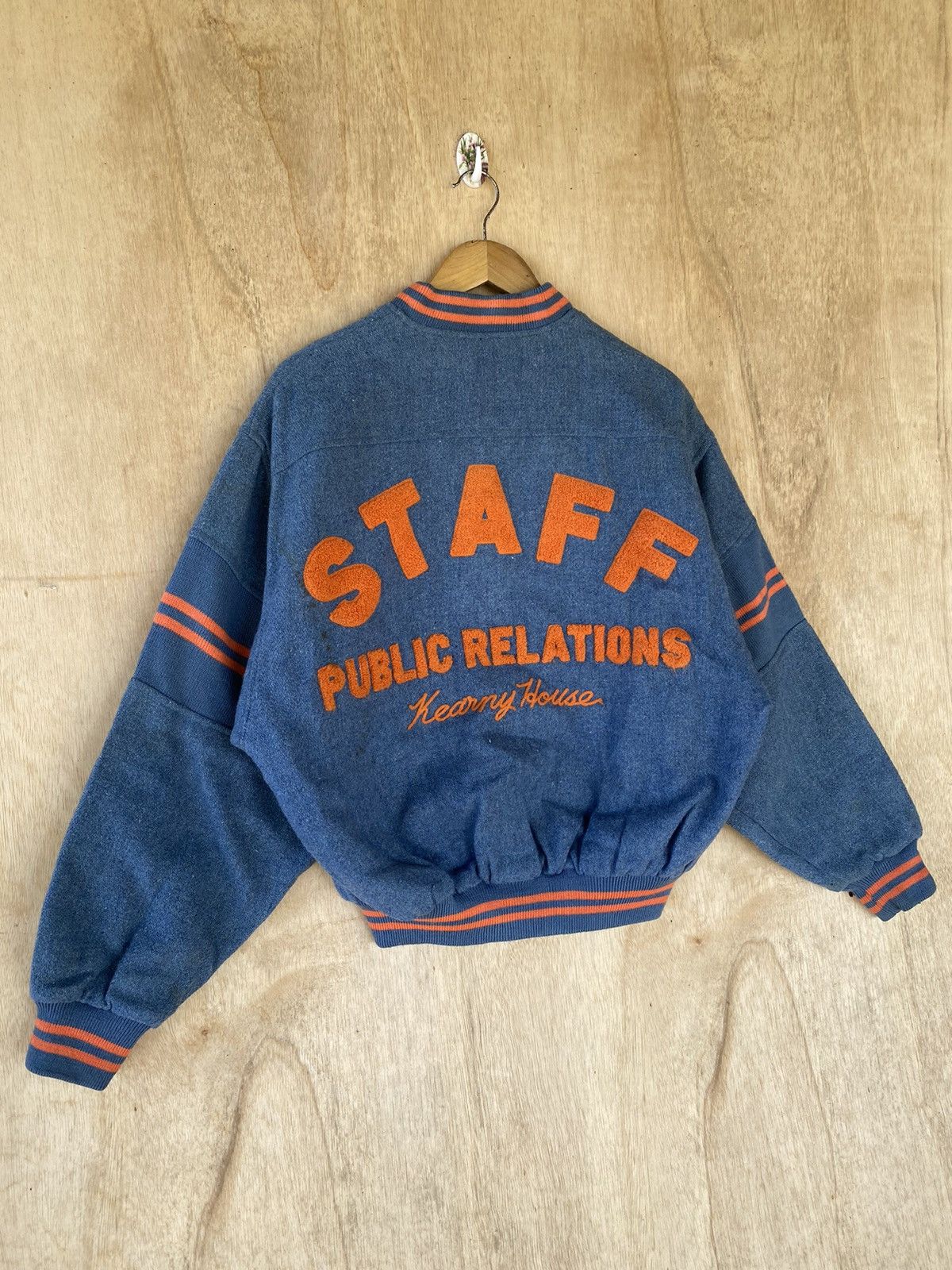 Vintage 🔥SALE🔥VINTAGE 70S KEARNEY HOUSE WOOL VARSITY JACKET Size US M / EU 48-50 / 2 - 3 Thumbnail