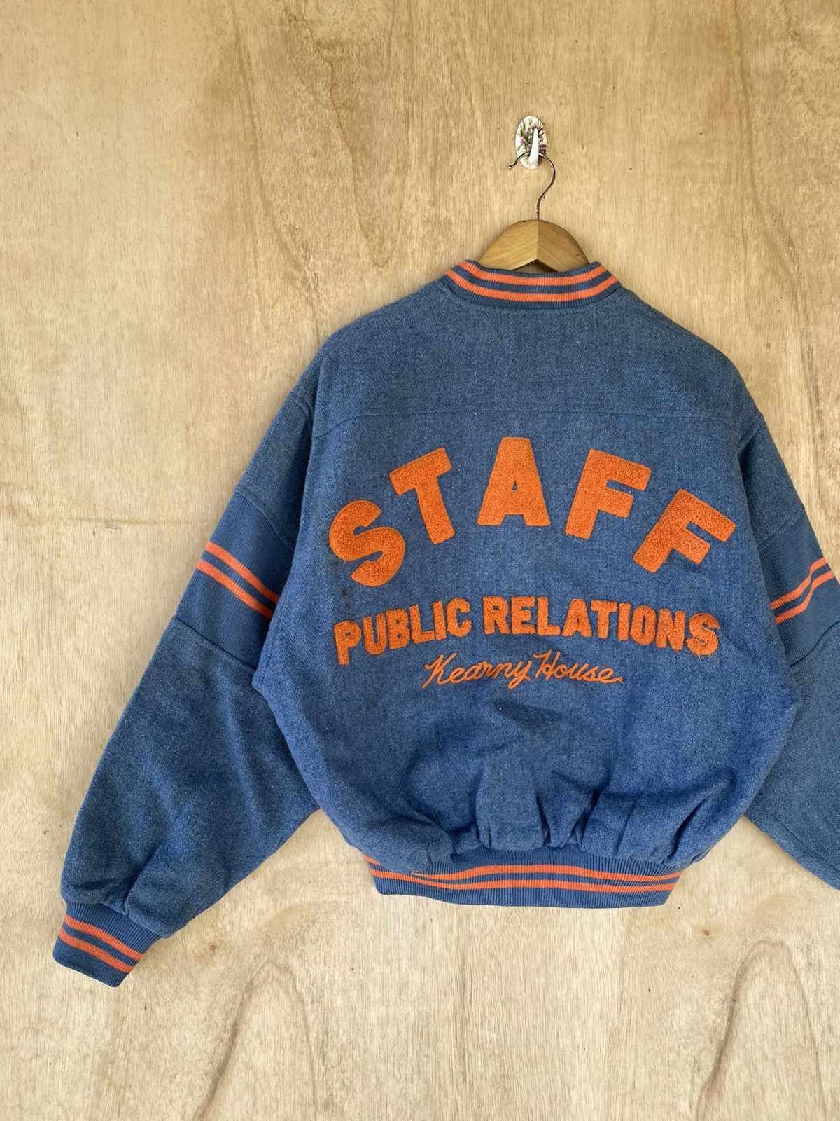 Vintage 🔥SALE🔥VINTAGE 70S KEARNEY HOUSE WOOL VARSITY JACKET Size US M / EU 48-50 / 2 - 4 Thumbnail