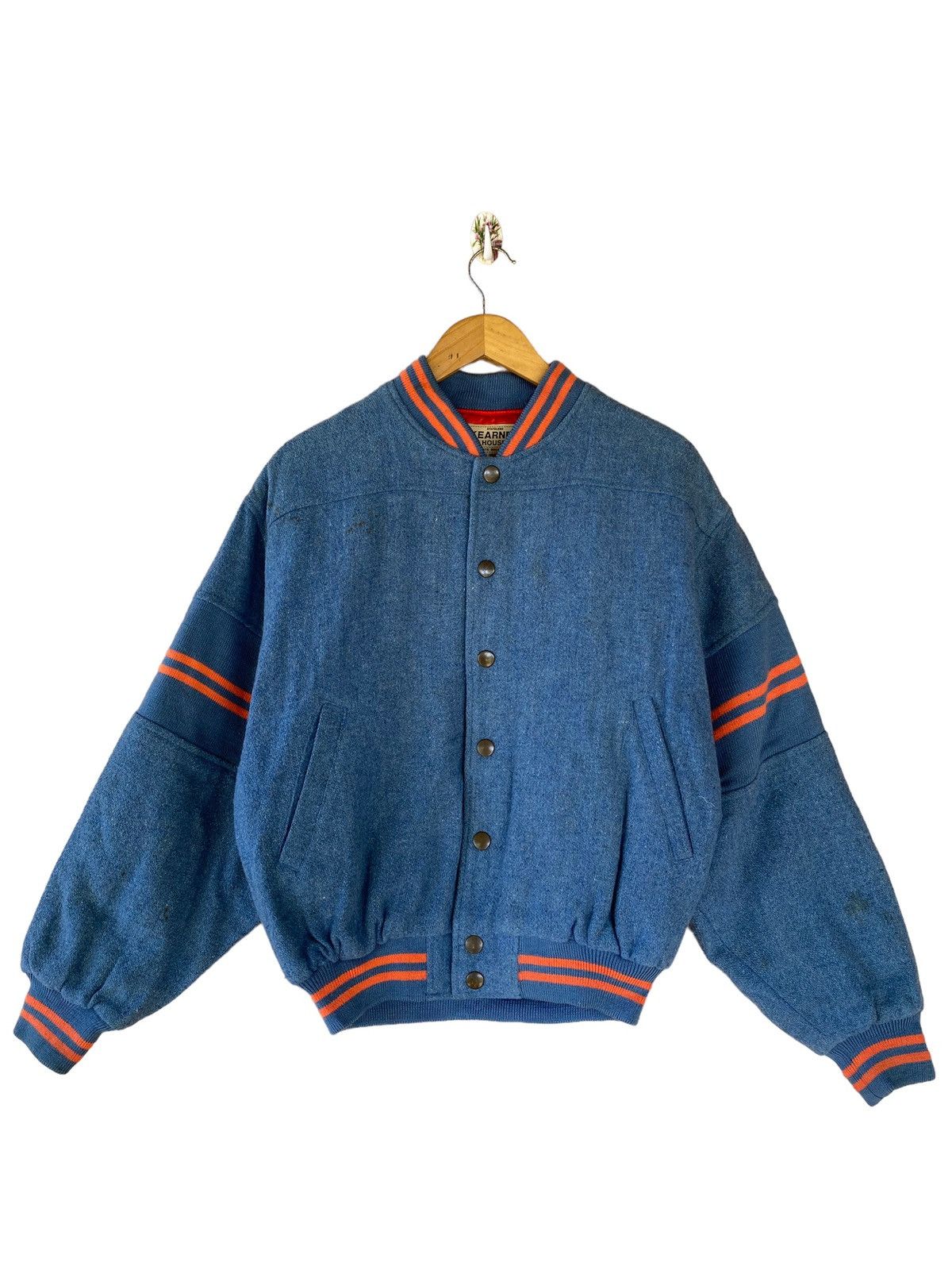 Vintage 🔥SALE🔥VINTAGE 70S KEARNEY HOUSE WOOL VARSITY JACKET Size US M / EU 48-50 / 2 - 2 Thumbnail