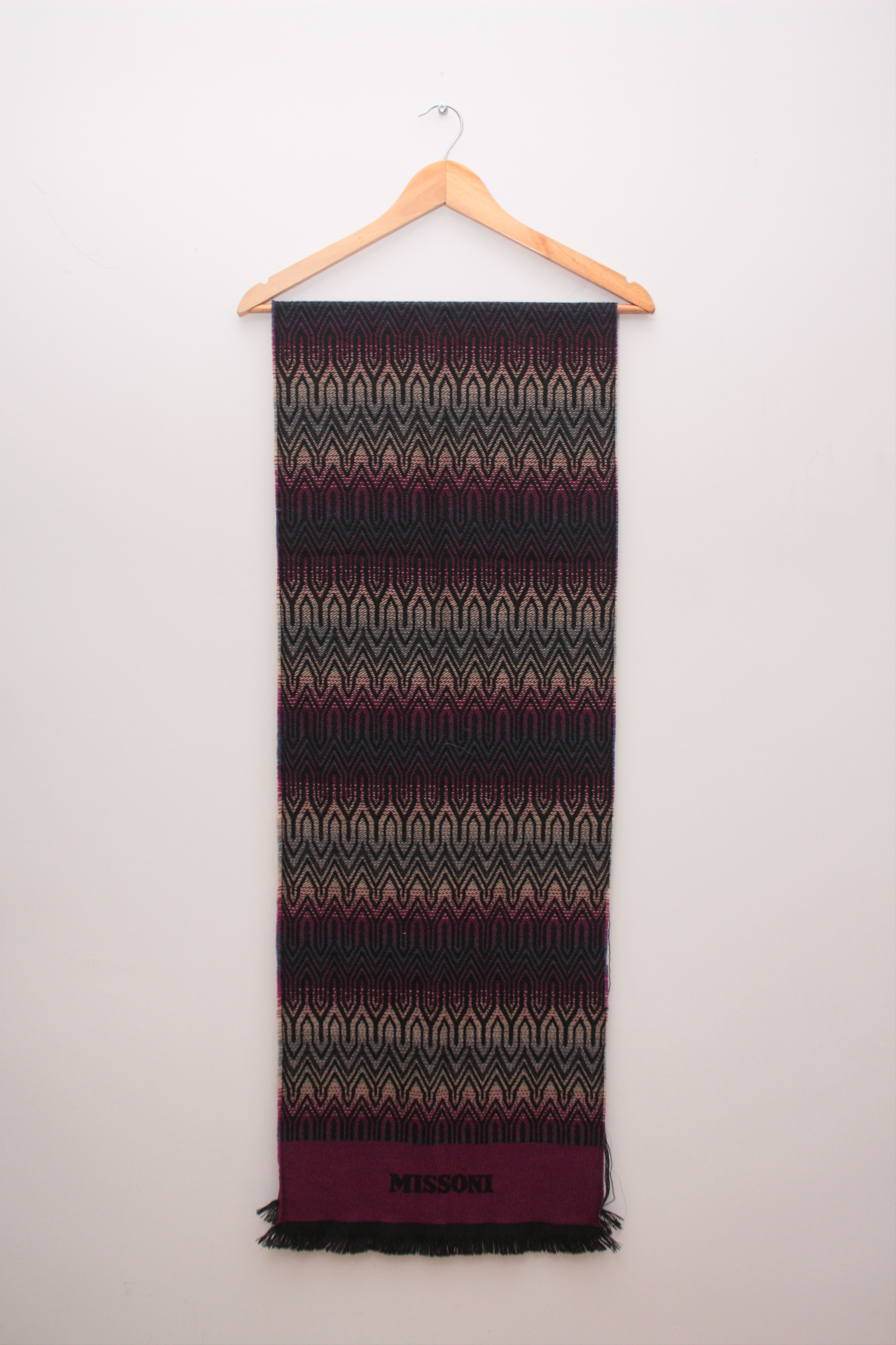 Missoni Missoni Abstract Wool Scarf Made In Italy Size ONE SIZE - 2 Thumbnail