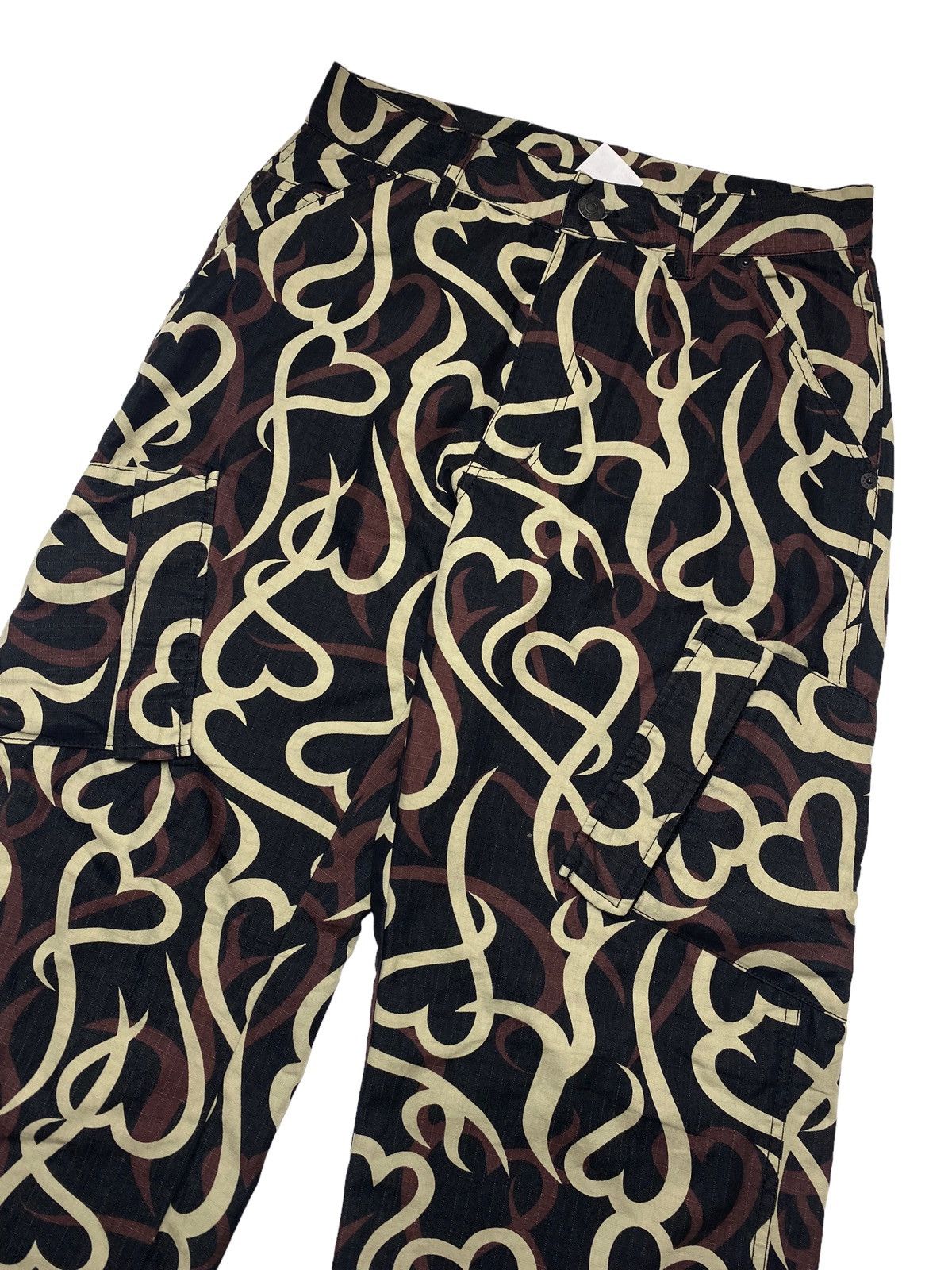 20471120 2000s X-Girl - Tribal Camo Like Number Nine - Nylon Pants Size US 29 - 4 Thumbnail