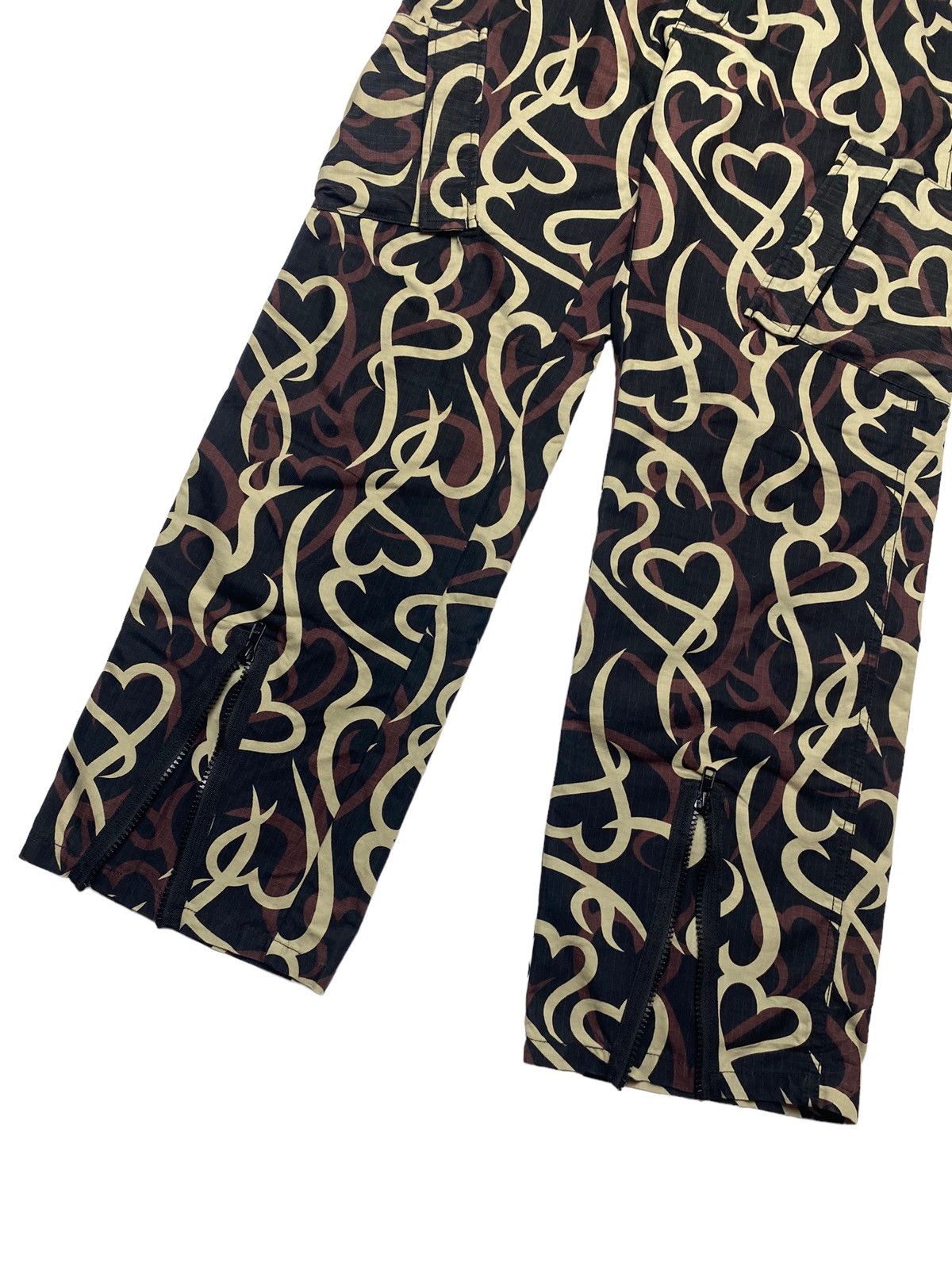 20471120 2000s X-Girl - Tribal Camo Like Number Nine - Nylon Pants Size US 29 - 5 Thumbnail