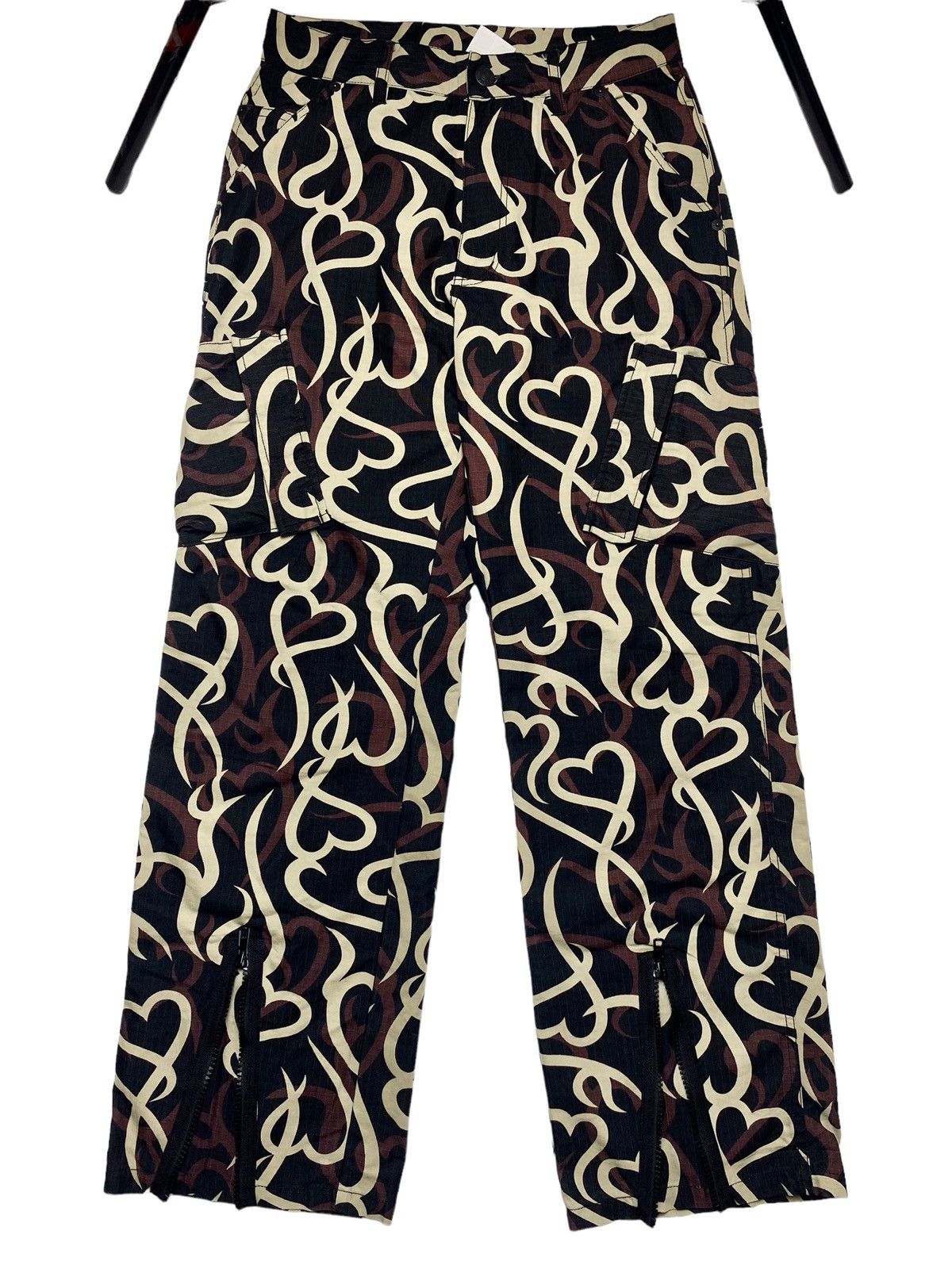 20471120 2000s X-Girl - Tribal Camo Like Number Nine - Nylon Pants Size US 29 - 3 Thumbnail