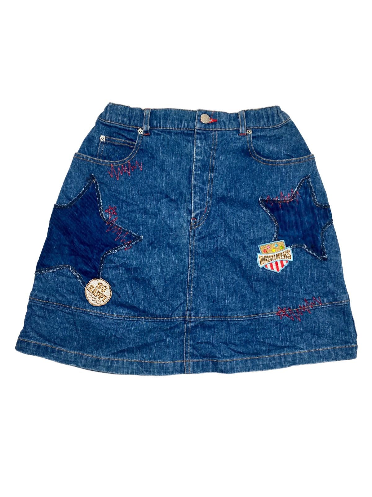 Hysteric Glamour 2000s Daisy Lovers - Patchwork Star Mini Skirt