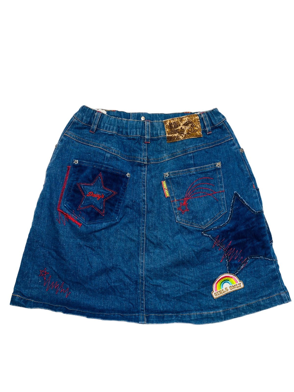 Hysteric Glamour 2000s Daisy Lovers - Patchwork Star Mini Skirt Size 25" / US 0 / IT 36 - 2 Thumbnail