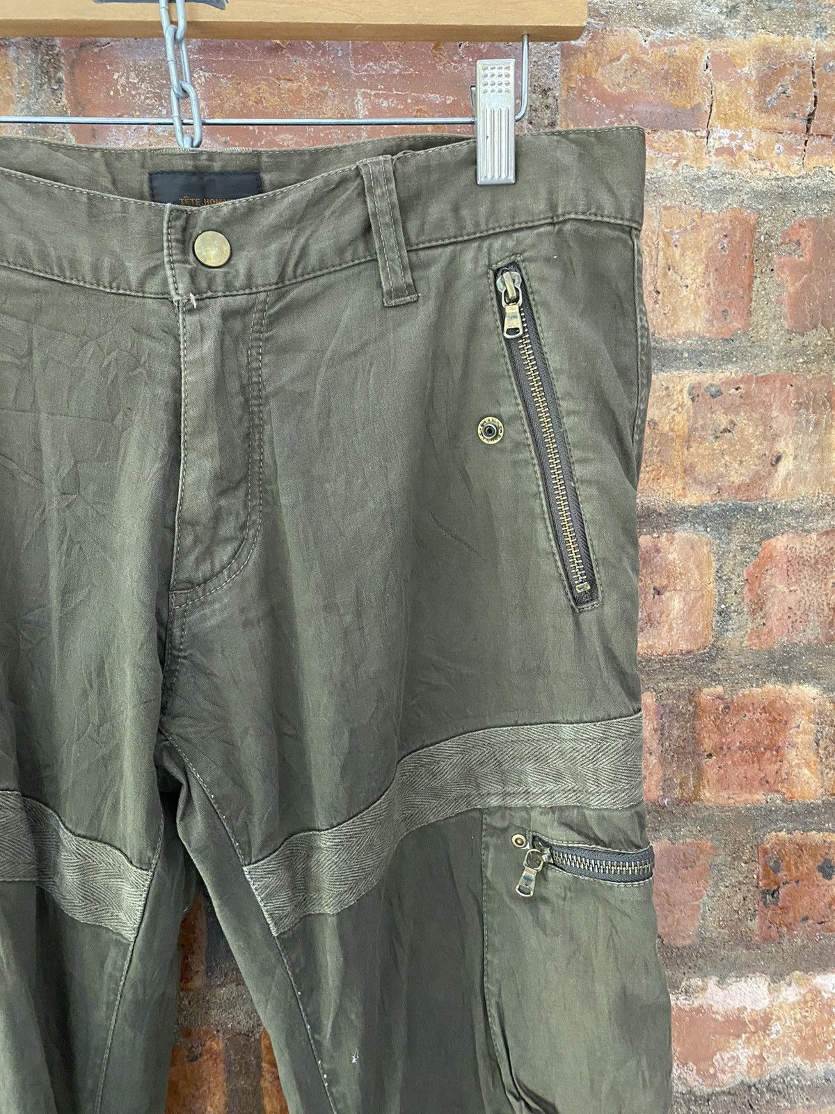 Japanese Brand × Kiminori Morishita × Tete Homme Vtg Tete Homme By kiminori Era Bondage parachute flare Size US 31 - 8 Thumbnail