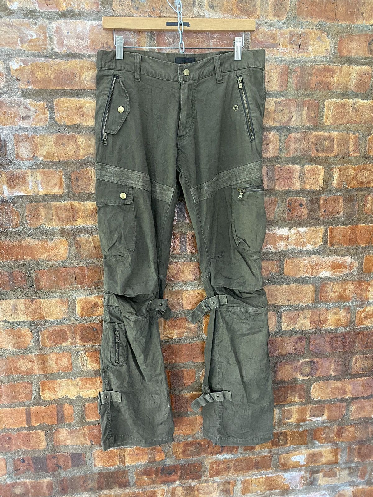 Japanese Brand × Kiminori Morishita × Tete Homme Vtg Tete Homme By kiminori Era Bondage parachute flare Size US 31 - 3 Thumbnail
