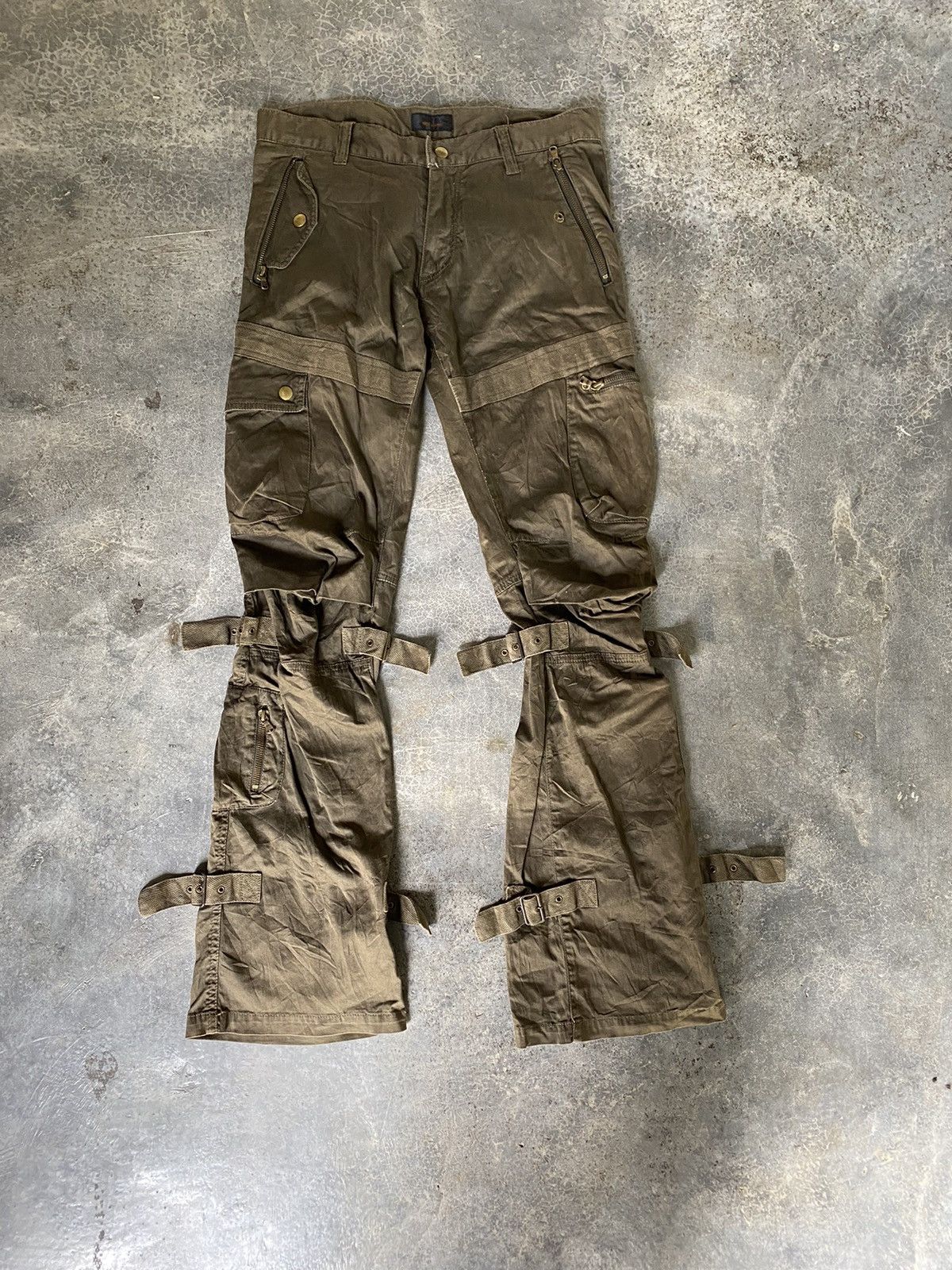 Japanese Brand × Kiminori Morishita × Tete Homme Vtg Tete Homme By kiminori Era Bondage parachute flare Size US 31 - 2 Thumbnail