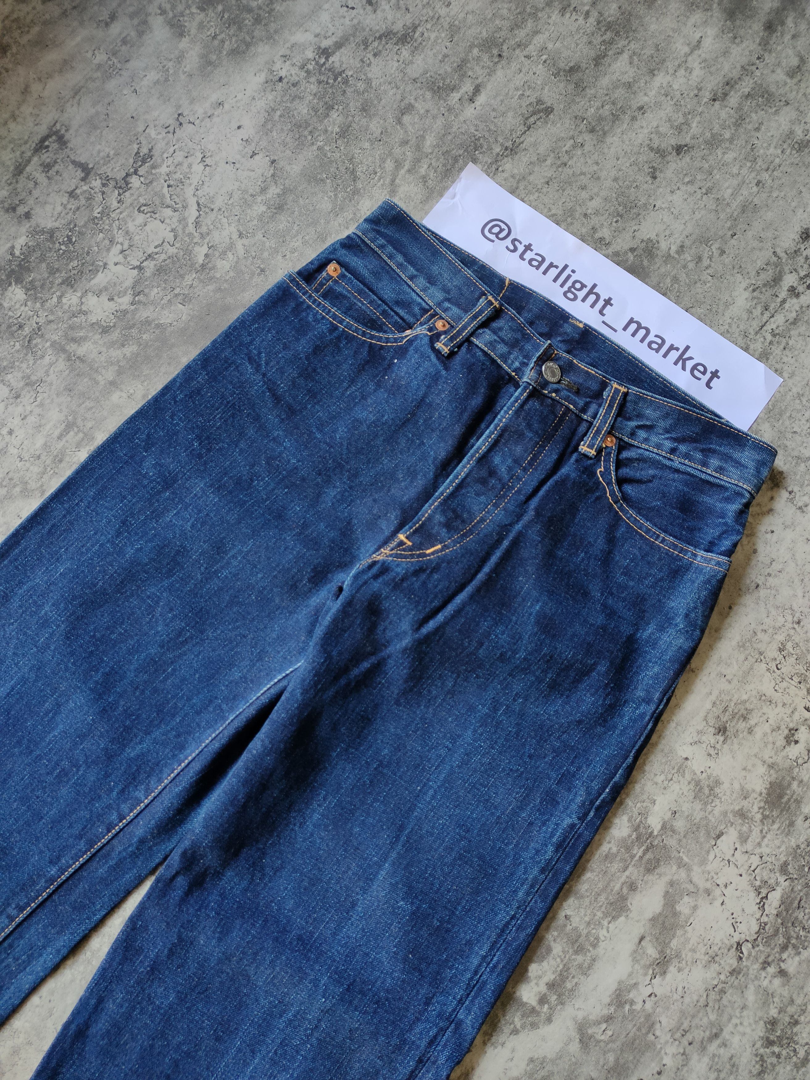 Blue Blue Japan × HOLLYWOOD RANCH MARKET × Japanese Brand HR Market Jeans Red Selvedge Size US 28 / EU 44 - 4 Thumbnail