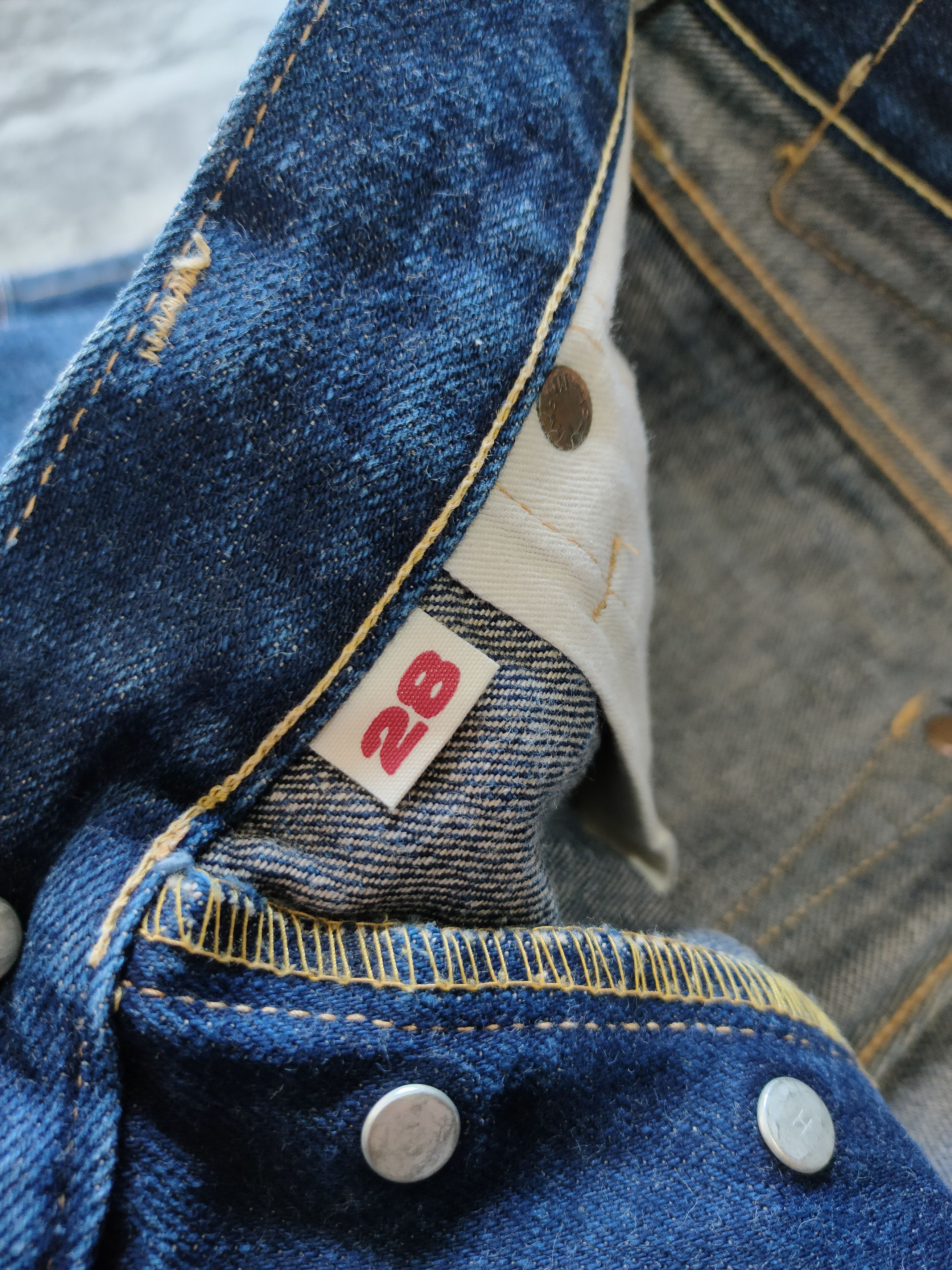 Blue Blue Japan × HOLLYWOOD RANCH MARKET × Japanese Brand HR Market Jeans Red Selvedge Size US 28 / EU 44 - 14 Thumbnail