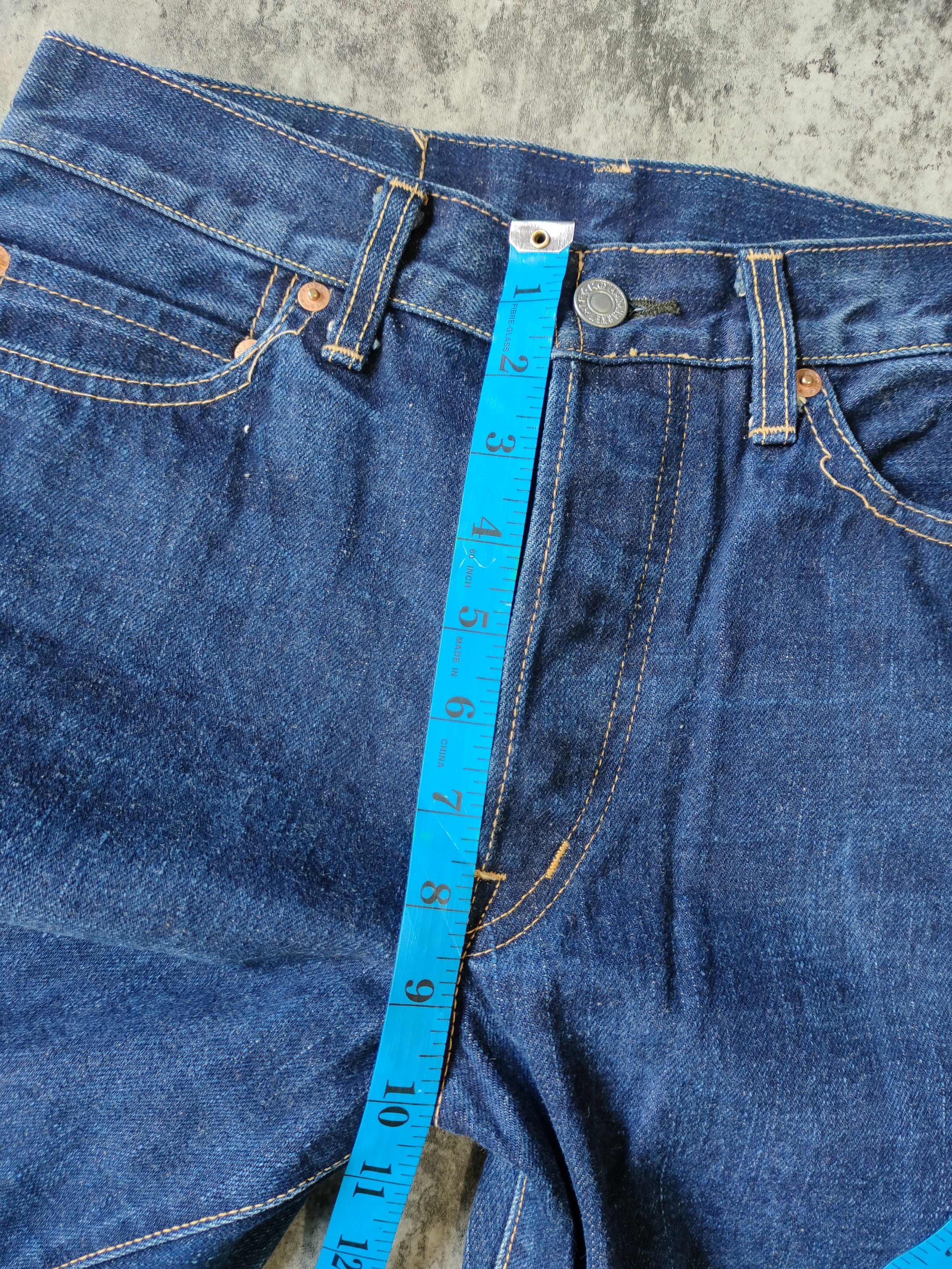 Blue Blue Japan × HOLLYWOOD RANCH MARKET × Japanese Brand HR Market Jeans Red Selvedge Size US 28 / EU 44 - 19 Thumbnail