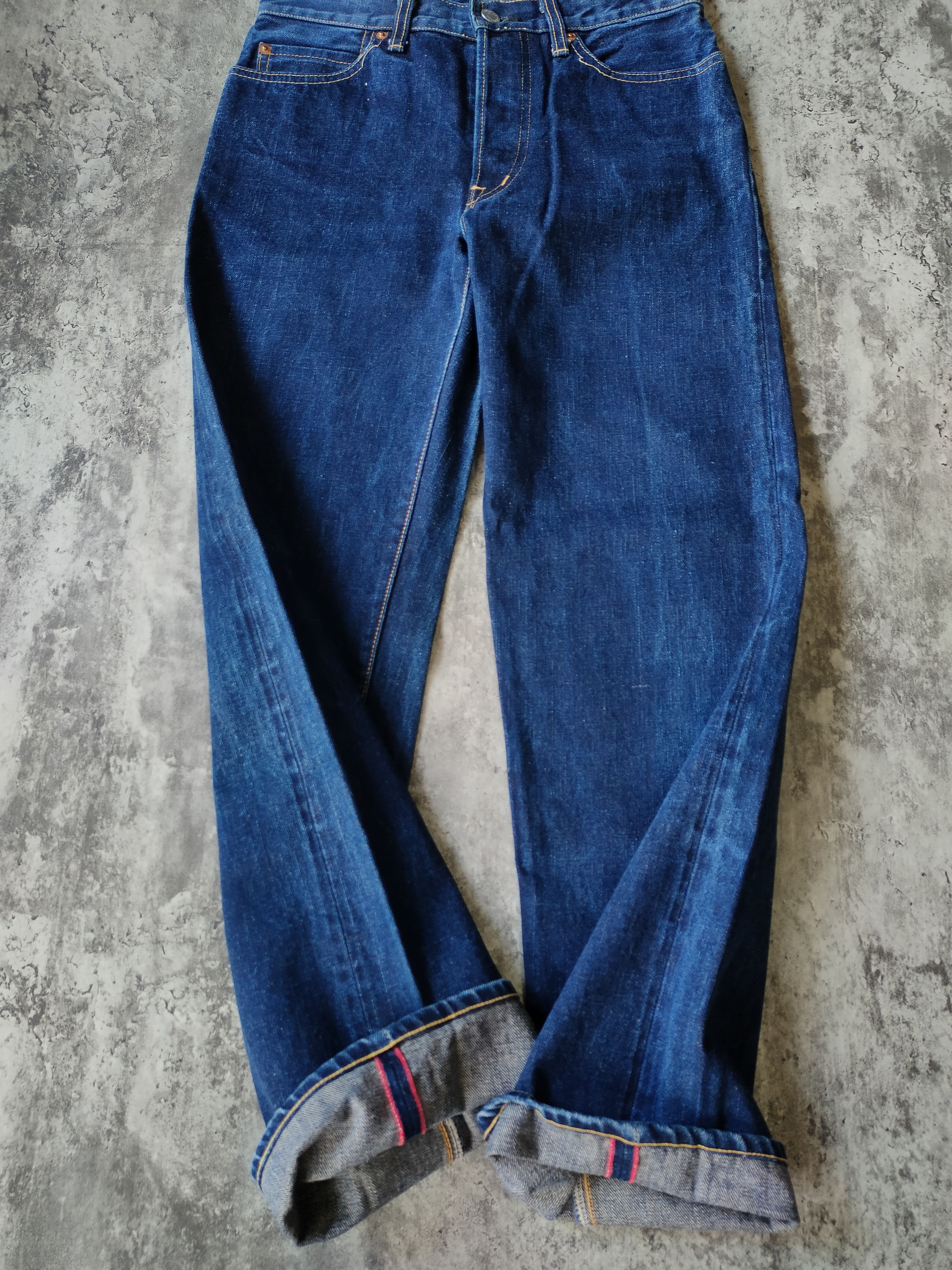 Blue Blue Japan × HOLLYWOOD RANCH MARKET × Japanese Brand HR Market Jeans Red Selvedge Size US 28 / EU 44 - 6 Thumbnail