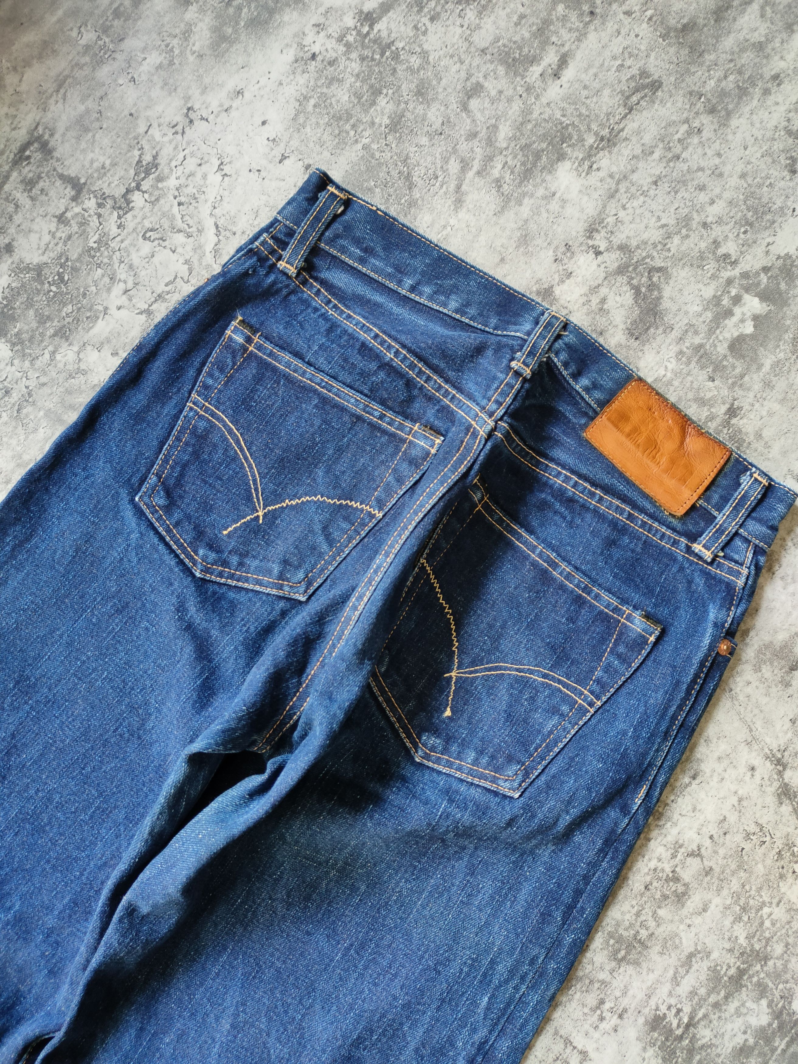 Blue Blue Japan × HOLLYWOOD RANCH MARKET × Japanese Brand HR Market Jeans Red Selvedge Size US 28 / EU 44 - 11 Thumbnail