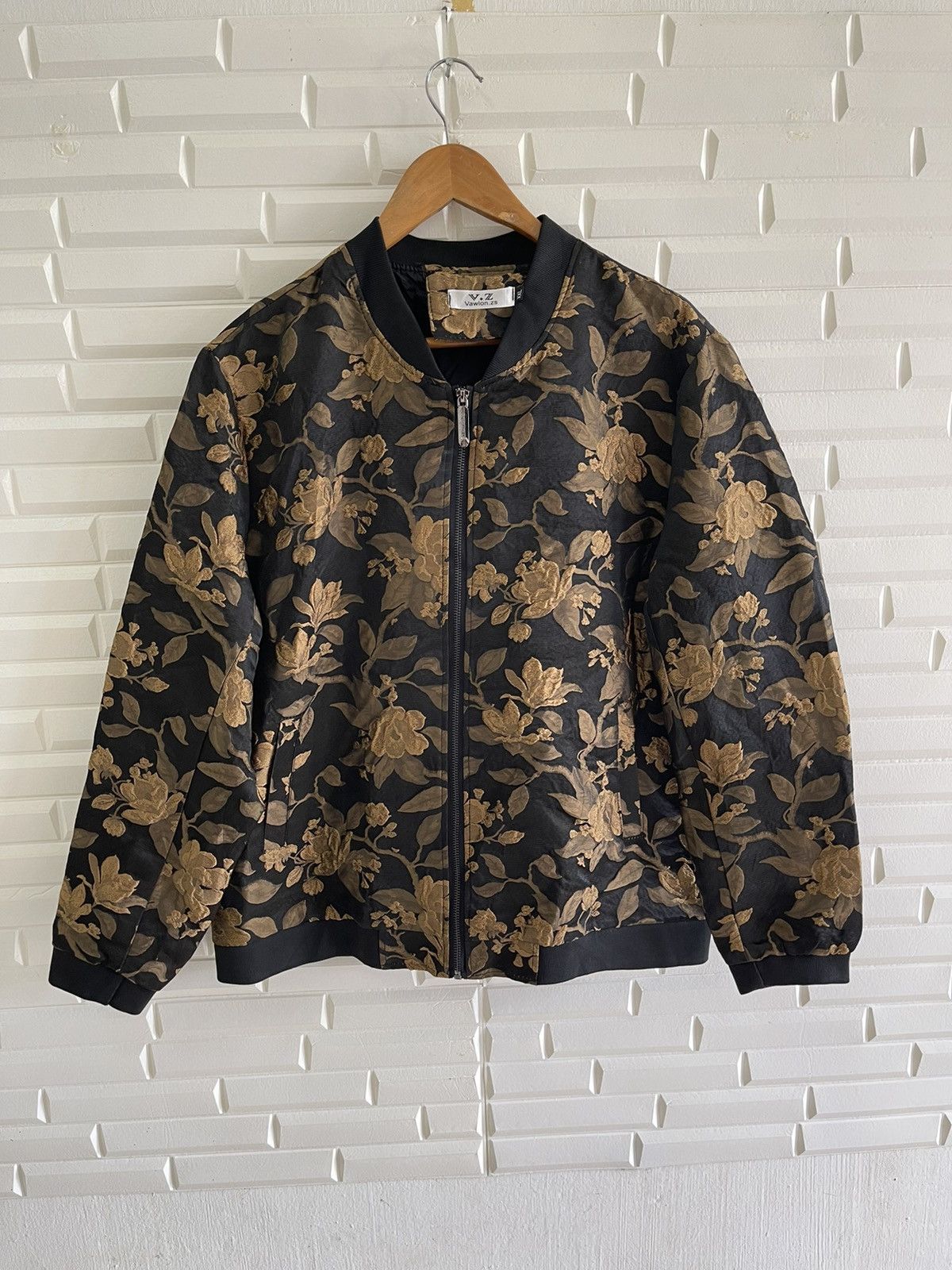 Japanese Silk Varsity Jacket Overprints