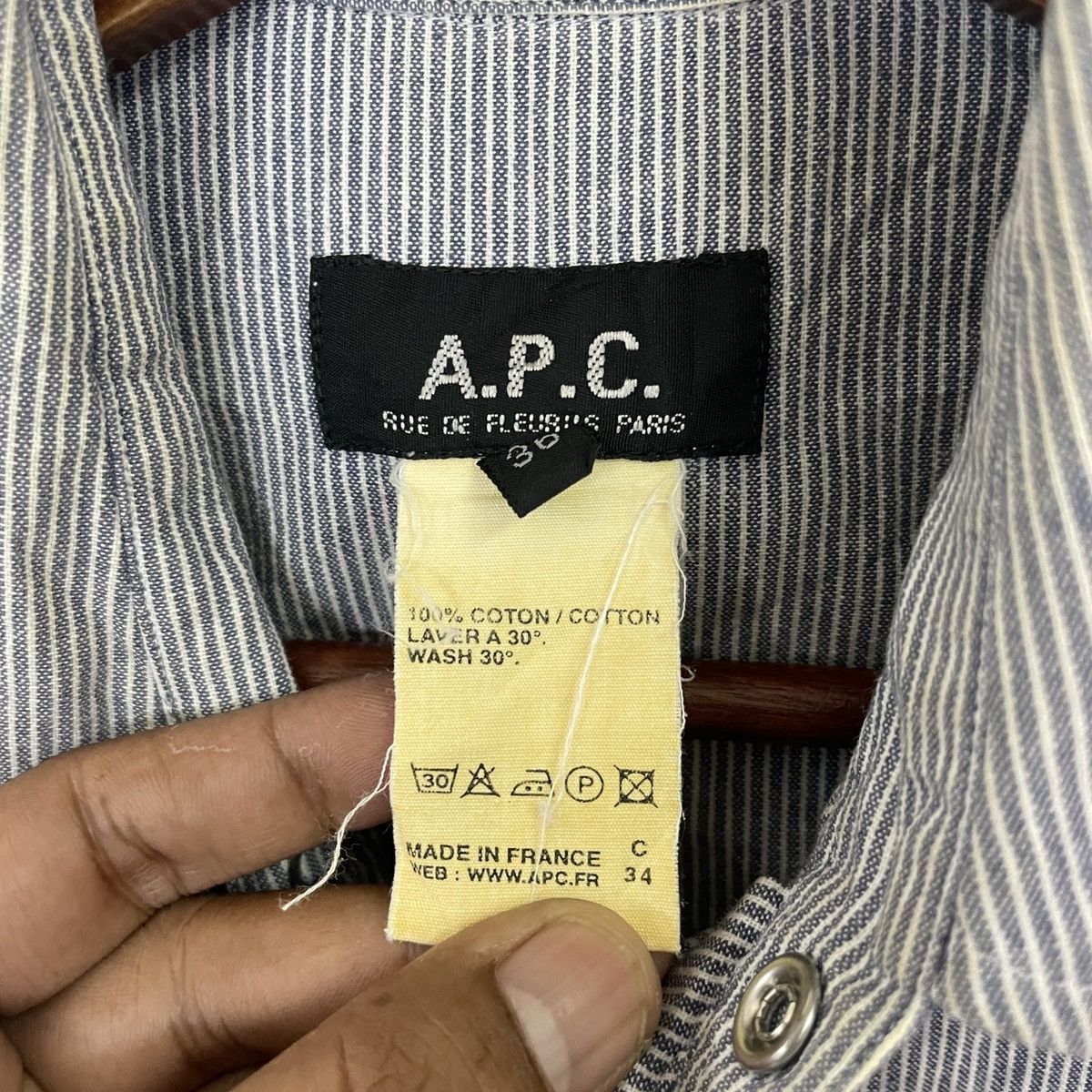 A.P.C. × Vintage Vintage A.P.C Button Ups Women Shirt Size ONE SIZE - 5 Thumbnail