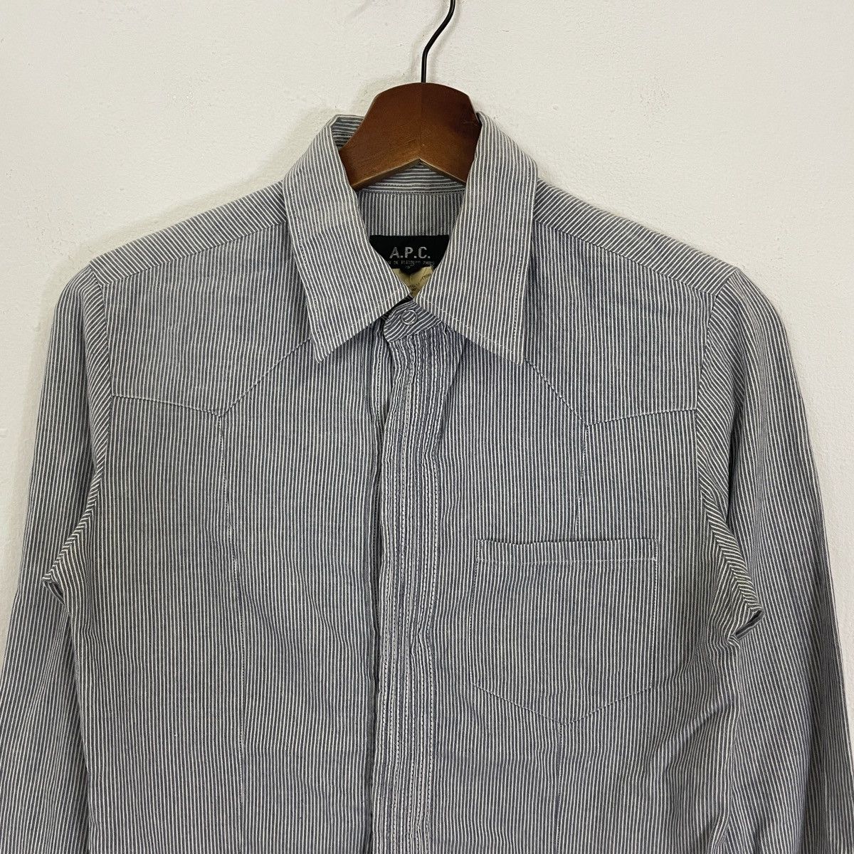 A.P.C. × Vintage Vintage A.P.C Button Ups Women Shirt Size ONE SIZE - 4 Thumbnail