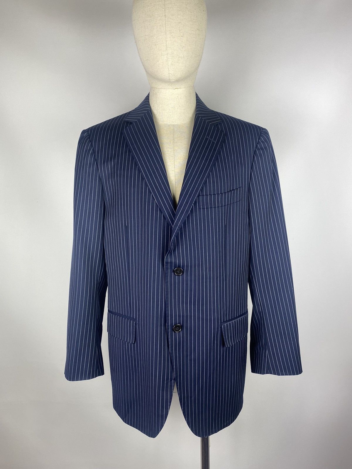 Suitsupply Suitsupply men’s striped wool blazer jacket sport coat Size 40S - 2 Thumbnail