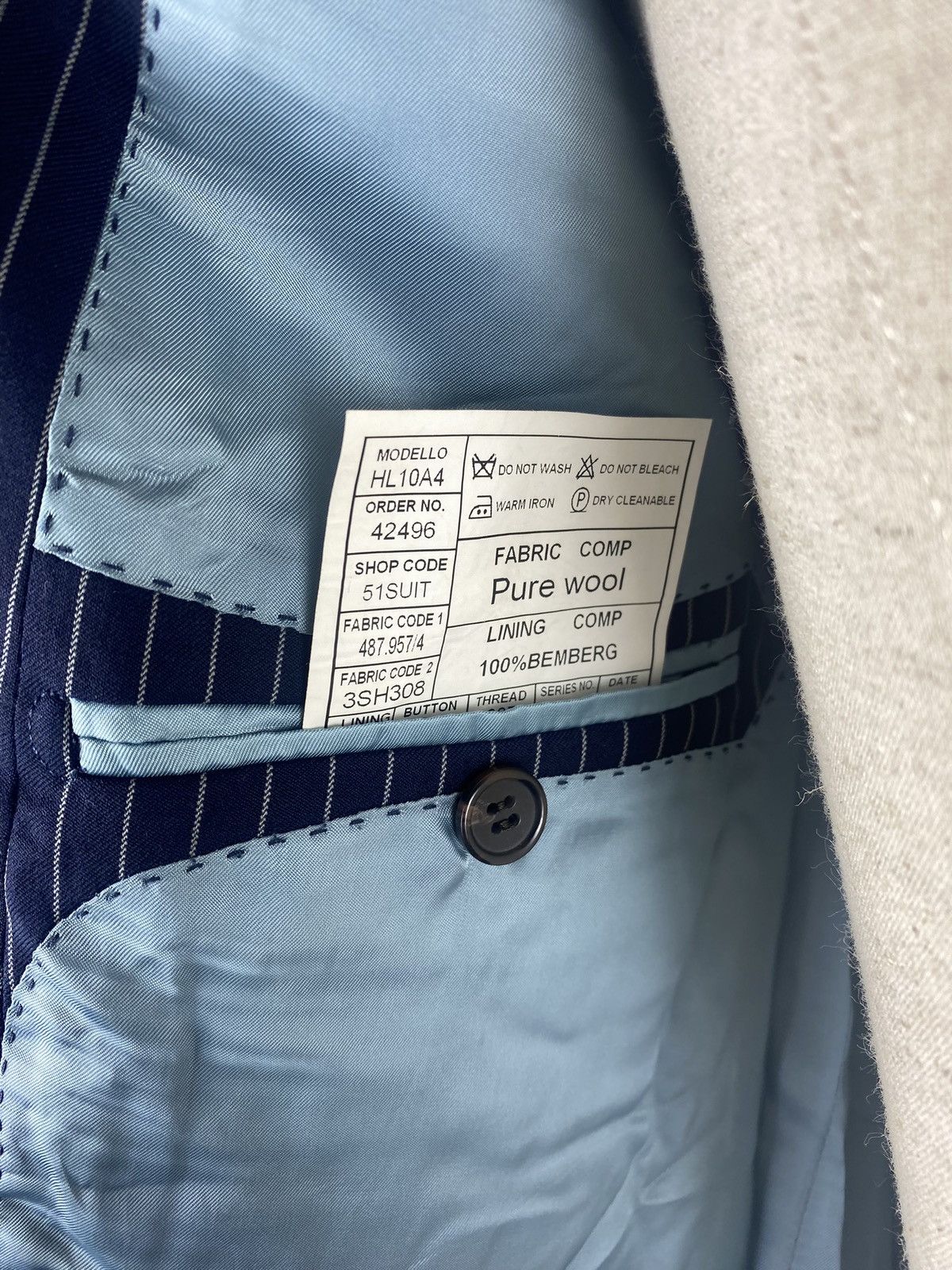 Suitsupply Suitsupply men’s striped wool blazer jacket sport coat Size 40S - 10 Thumbnail