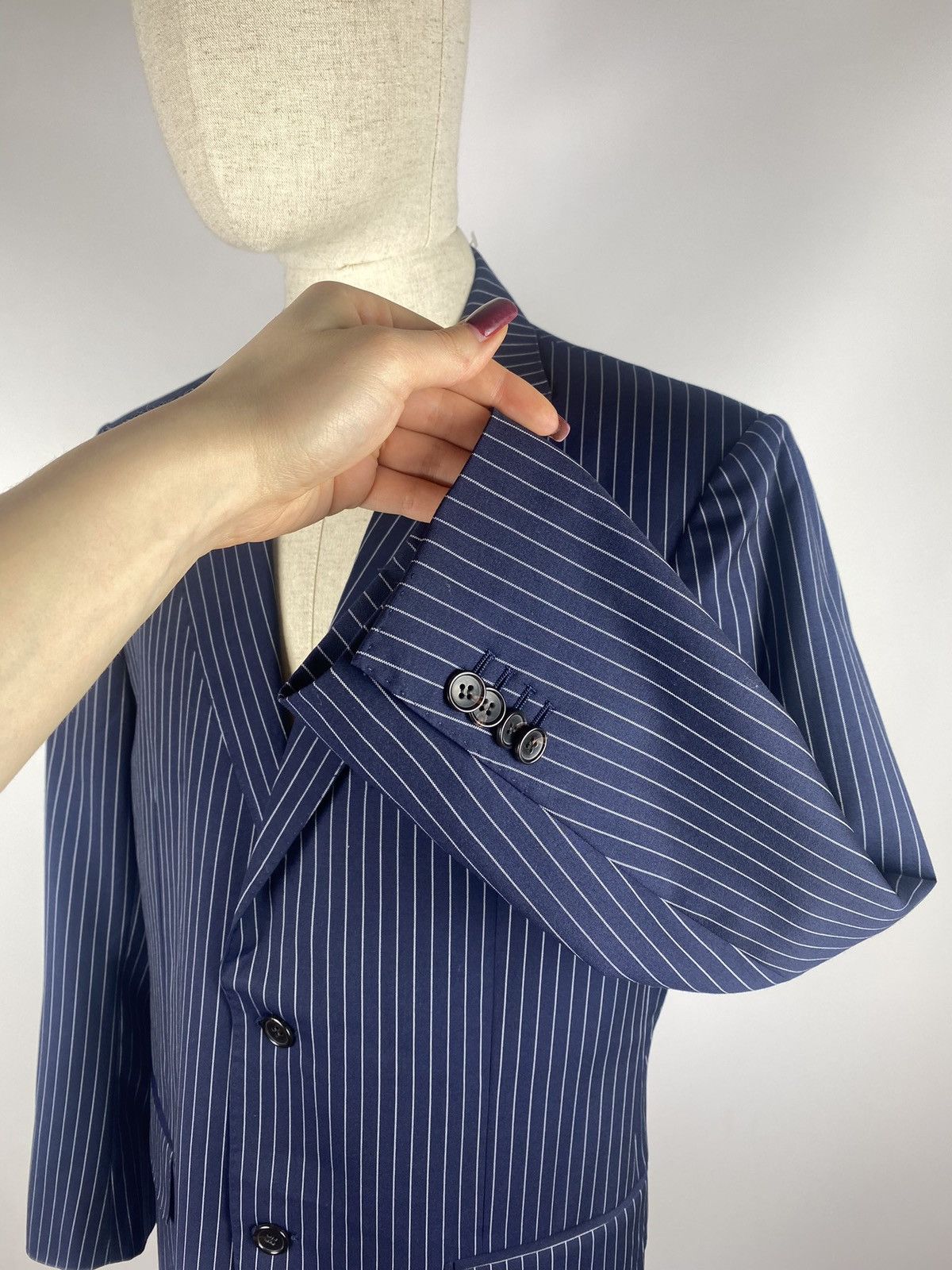 Suitsupply Suitsupply men’s striped wool blazer jacket sport coat Size 40S - 5 Thumbnail