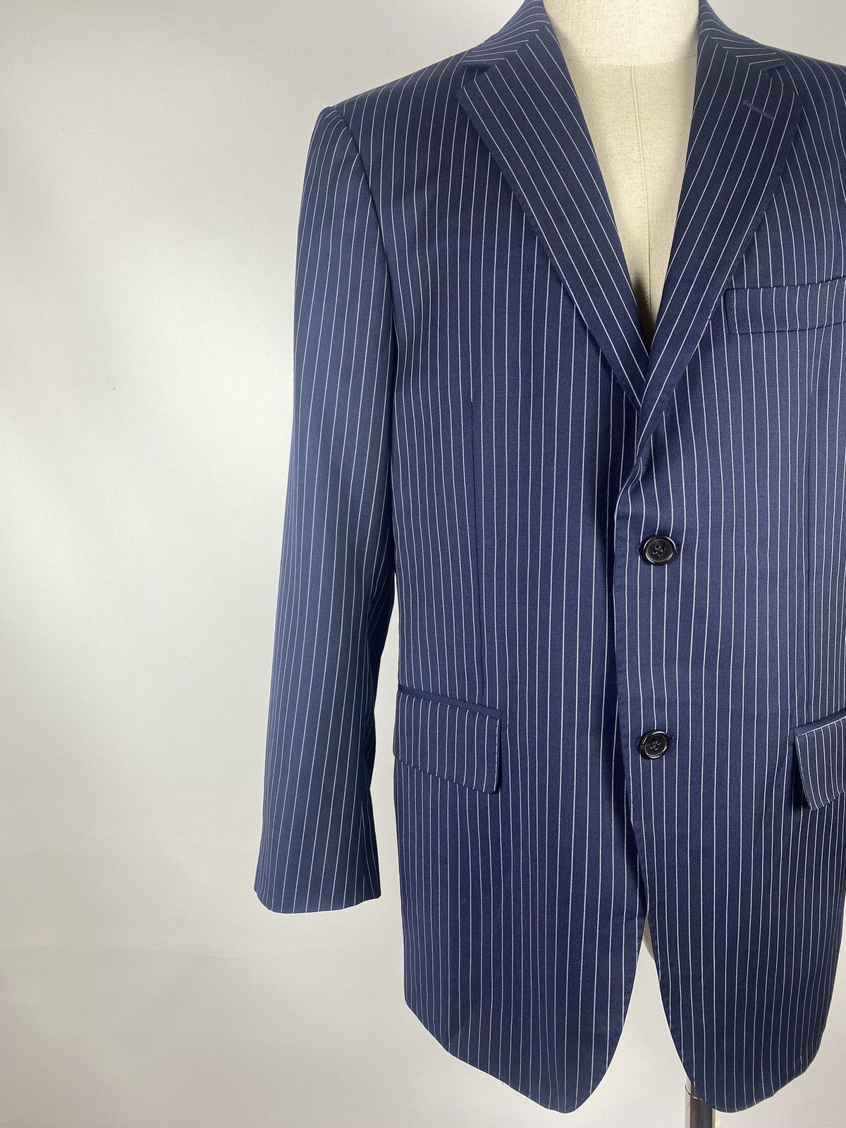 Suitsupply Suitsupply men’s striped wool blazer jacket sport coat Size 40S - 6 Thumbnail