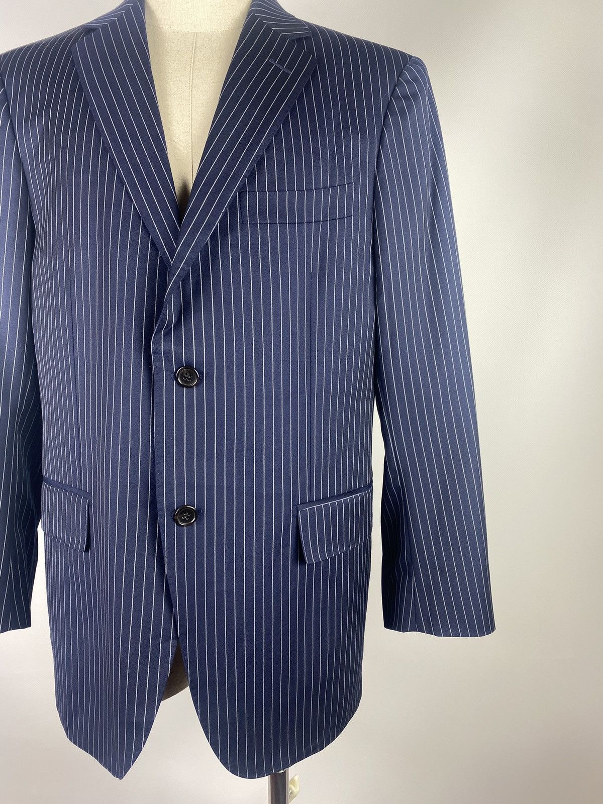Suitsupply Suitsupply men’s striped wool blazer jacket sport coat Size 40S - 7 Thumbnail