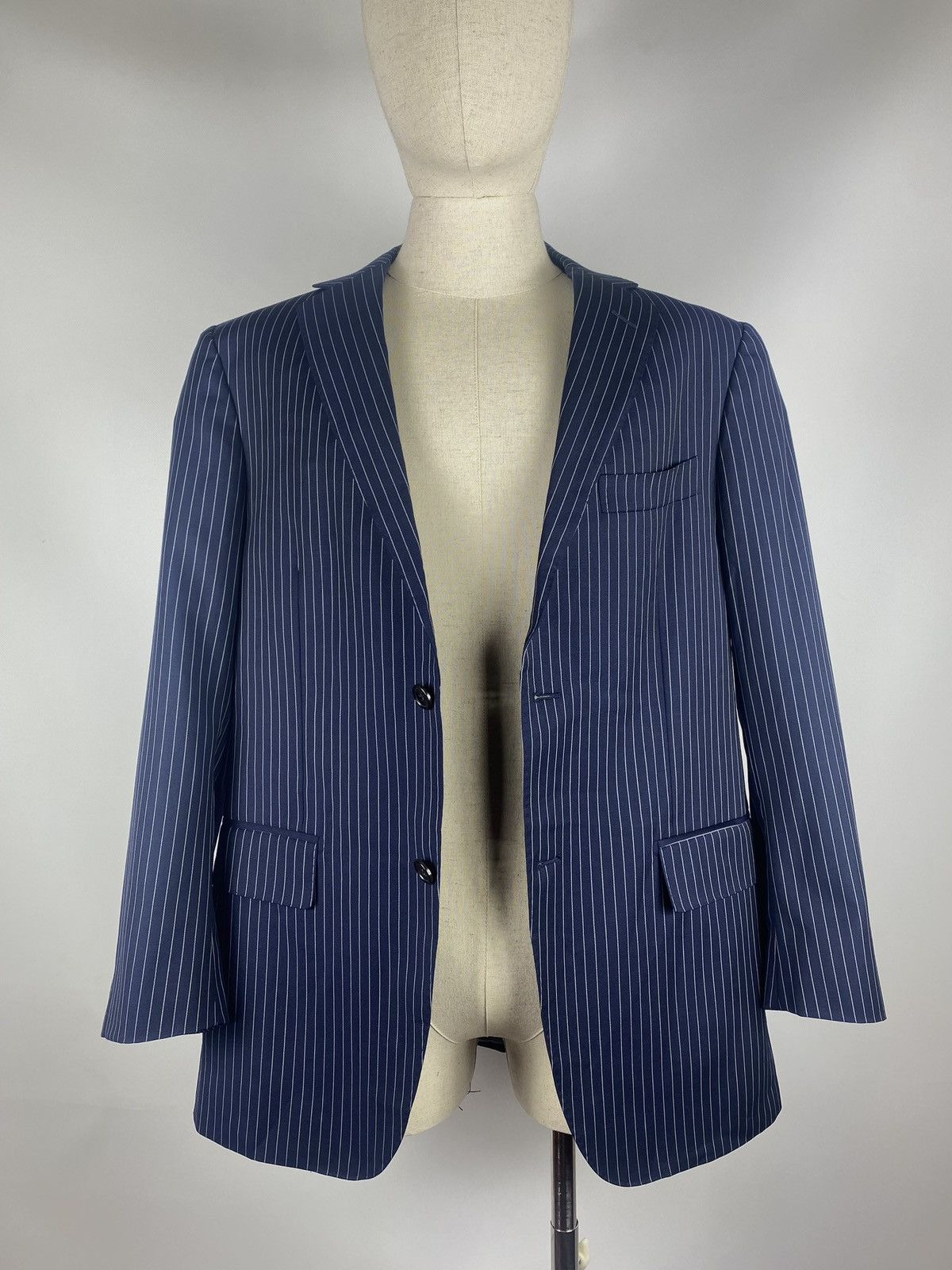 Suitsupply Suitsupply men’s striped wool blazer jacket sport coat Size 40S - 8 Thumbnail