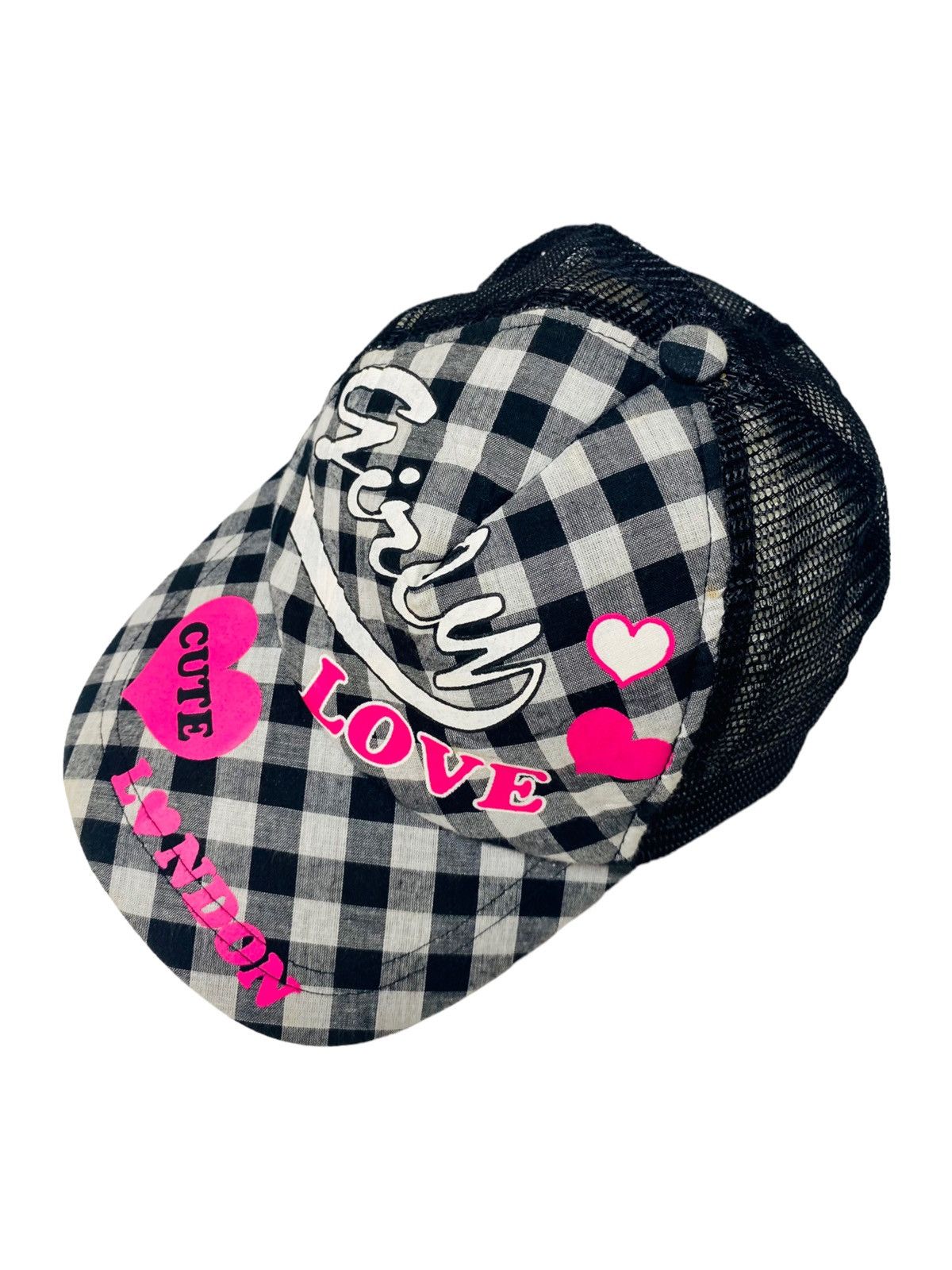 Japanese Brand × Vintage 2000s Girly Love London Trucker Hat Size ONE SIZE - 1 Thumbnail
