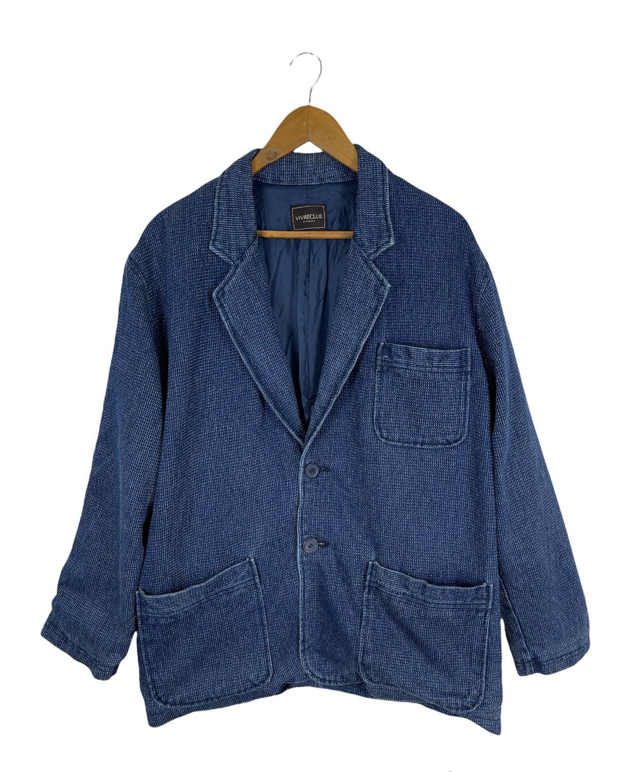 Indigo PURE BLUE DYED INDIGO JAPANESE DYED JACKET Size US M / EU 48-50 / 2 - 2 Thumbnail