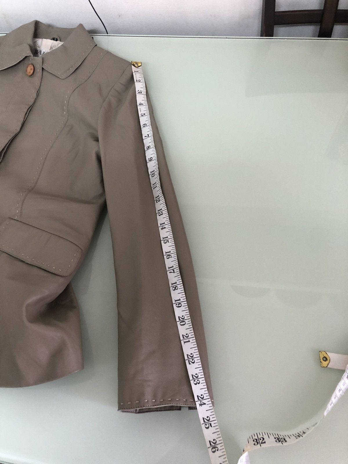 Balmain Vintage Balmain Paris Sheepskin Button Up Leather Jacket Size L / US 10 / IT 46 - 25 Thumbnail