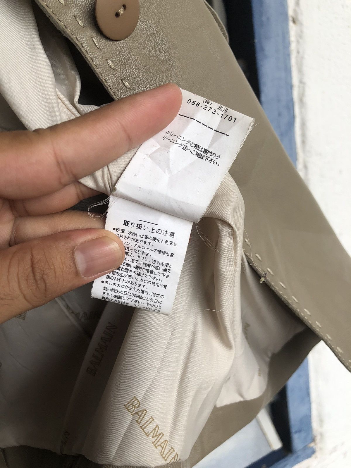 Balmain Vintage Balmain Paris Sheepskin Button Up Leather Jacket Size L / US 10 / IT 46 - 7 Thumbnail