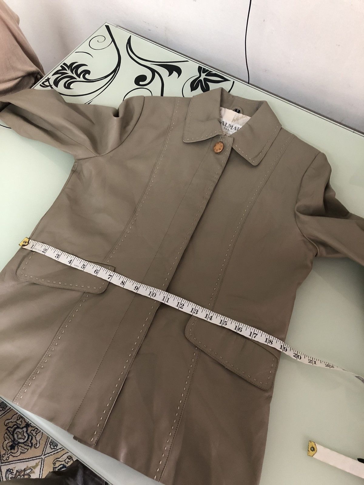 Balmain Vintage Balmain Paris Sheepskin Button Up Leather Jacket Size L / US 10 / IT 46 - 23 Thumbnail