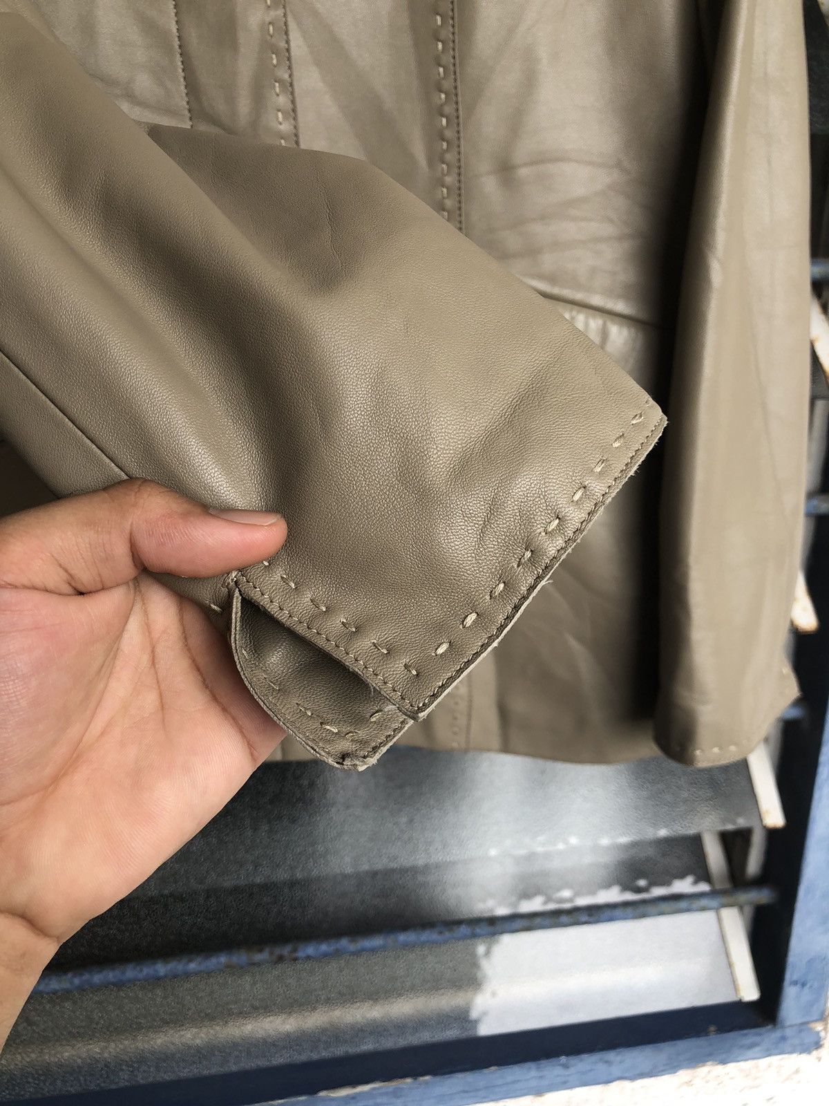 Balmain Vintage Balmain Paris Sheepskin Button Up Leather Jacket Size L / US 10 / IT 46 - 11 Thumbnail