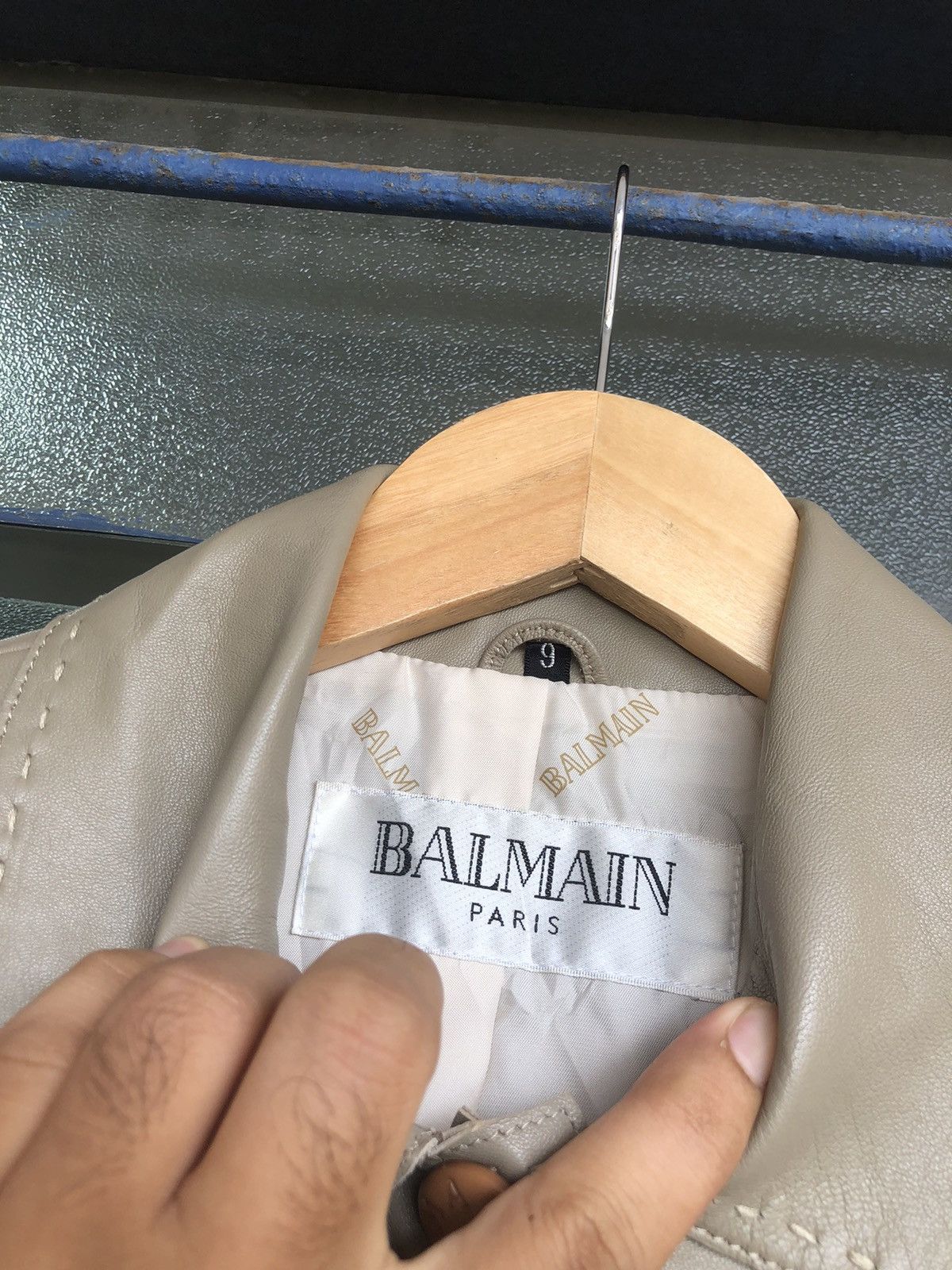 Balmain Vintage Balmain Paris Sheepskin Button Up Leather Jacket Size L / US 10 / IT 46 - 6 Thumbnail
