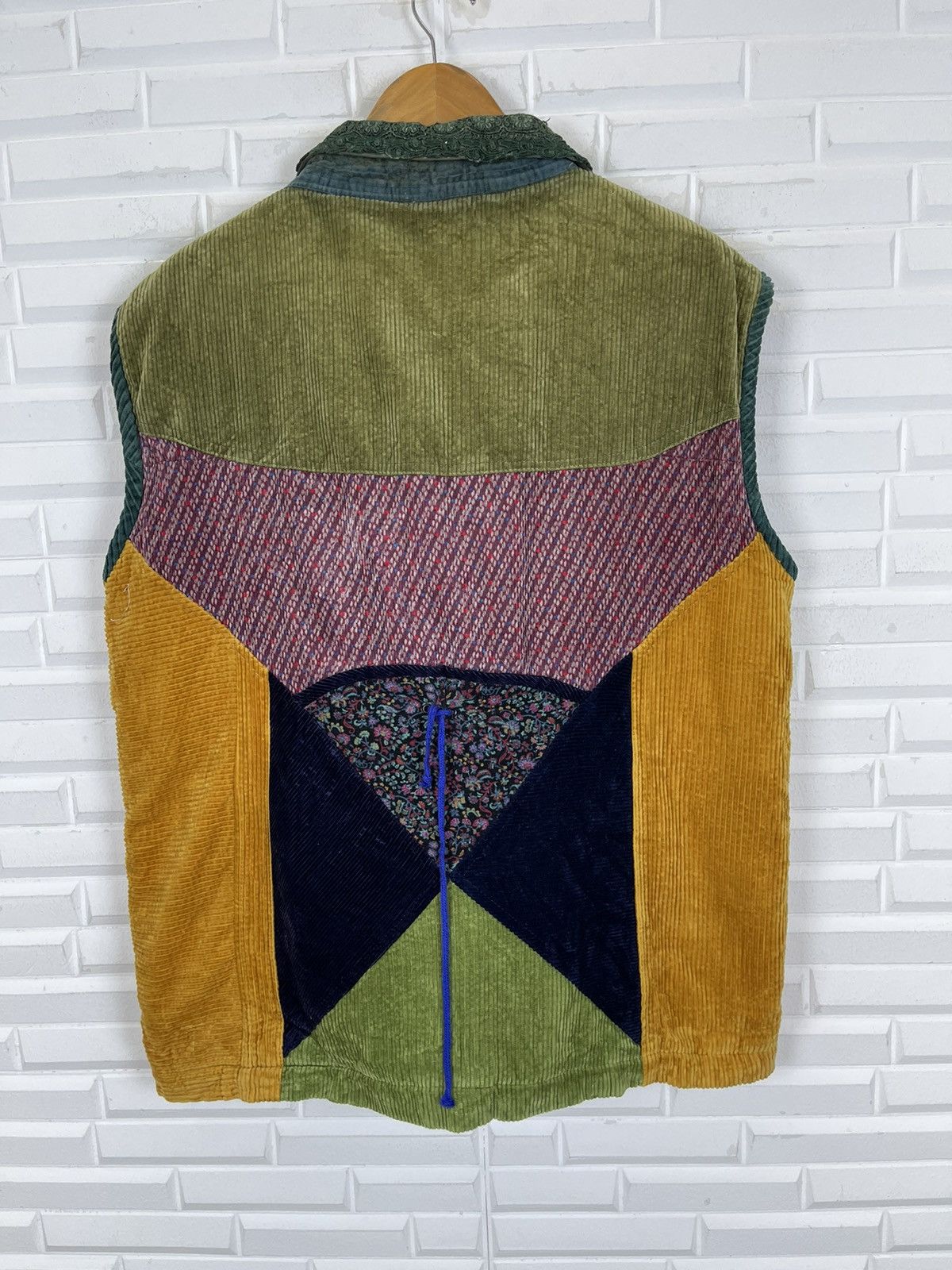 Japanese Brand Vtg Streetwear Multicolor Vest Patchworks Design Size US L / EU 52-54 / 3 - 4 Thumbnail