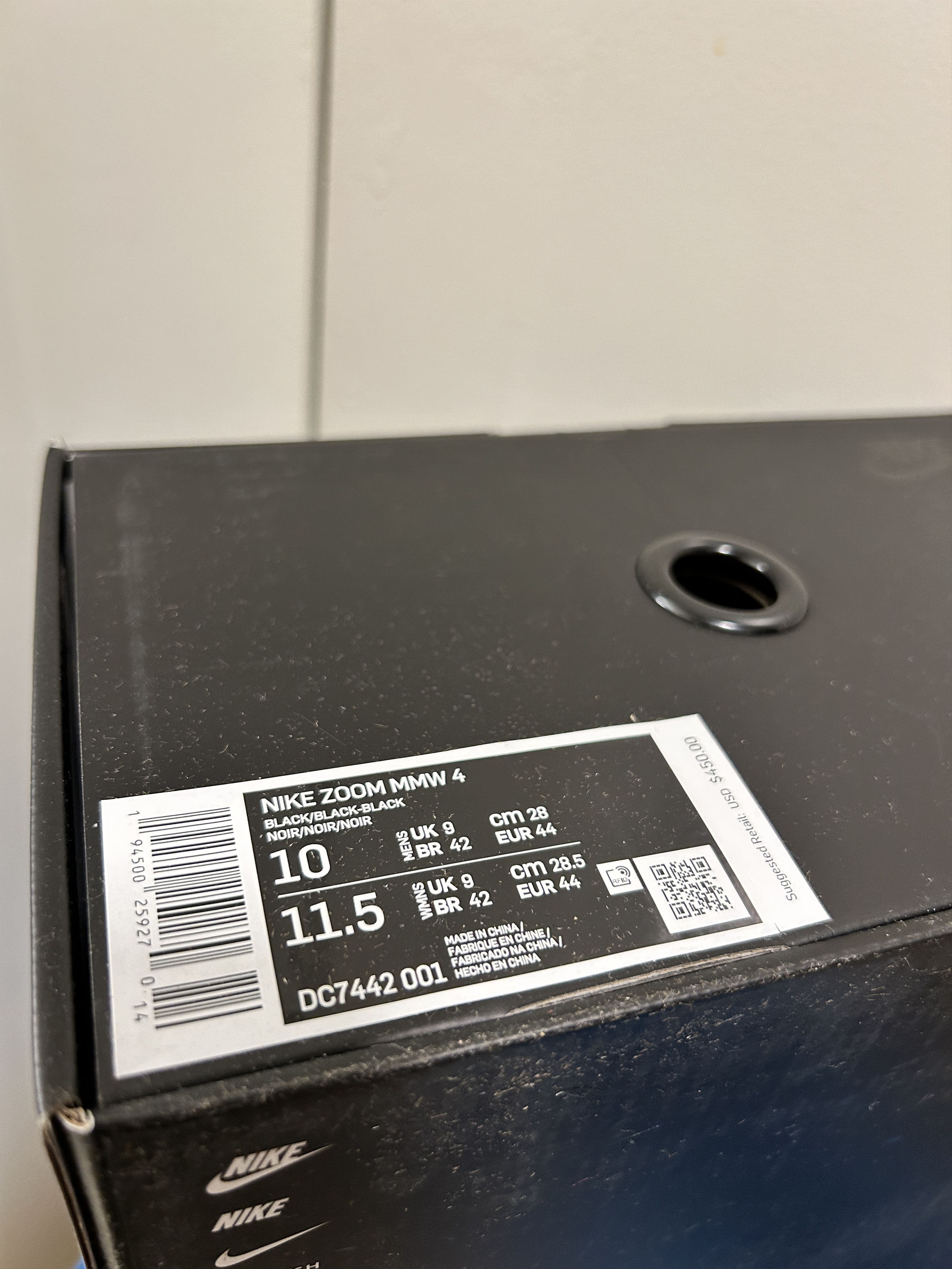 MMW × Nike Zoom MMW 004 Triple Black Matthew Williamson ALYX Size US 10 / EU 43 - 8 Thumbnail
