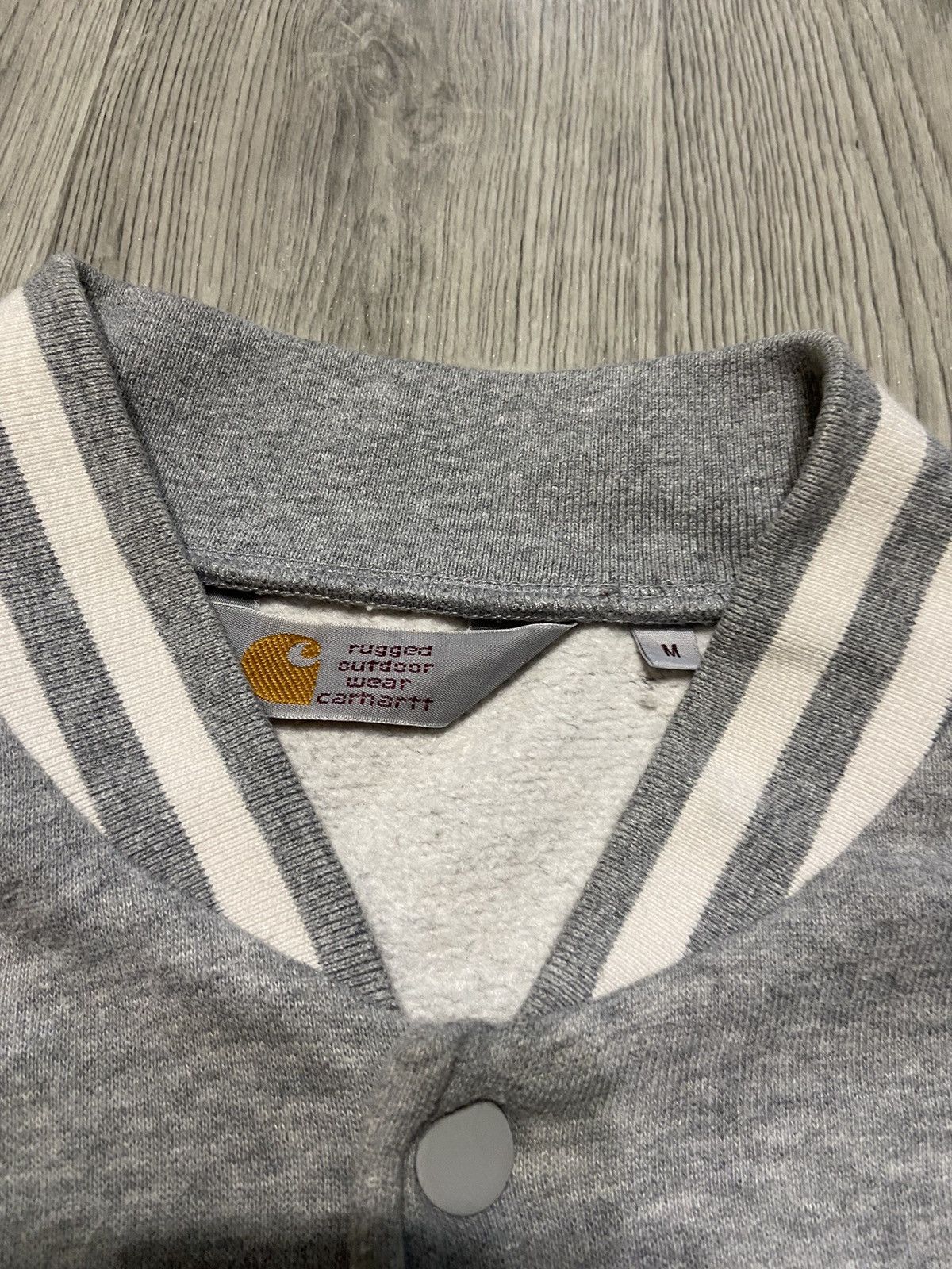 Carhartt × Carhartt Wip Vintage Carhartt 90s Varsity Sweat Bomber Cup Jacket M Size US M / EU 48-50 / 2 - 6 Thumbnail