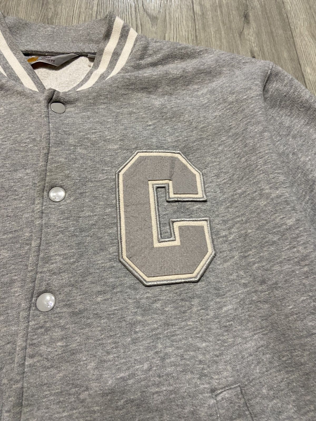 Carhartt × Carhartt Wip Vintage Carhartt 90s Varsity Sweat Bomber Cup Jacket M Size US M / EU 48-50 / 2 - 5 Thumbnail