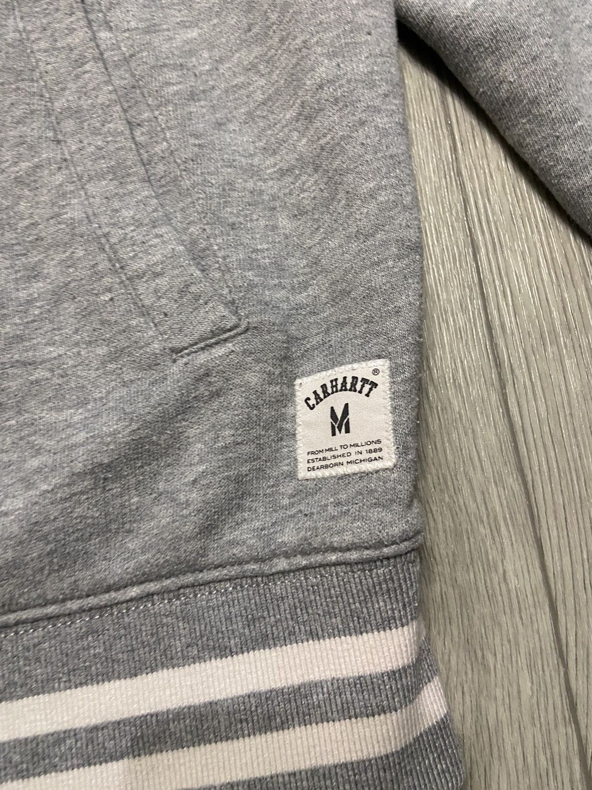 Carhartt × Carhartt Wip Vintage Carhartt 90s Varsity Sweat Bomber Cup Jacket M Size US M / EU 48-50 / 2 - 4 Thumbnail