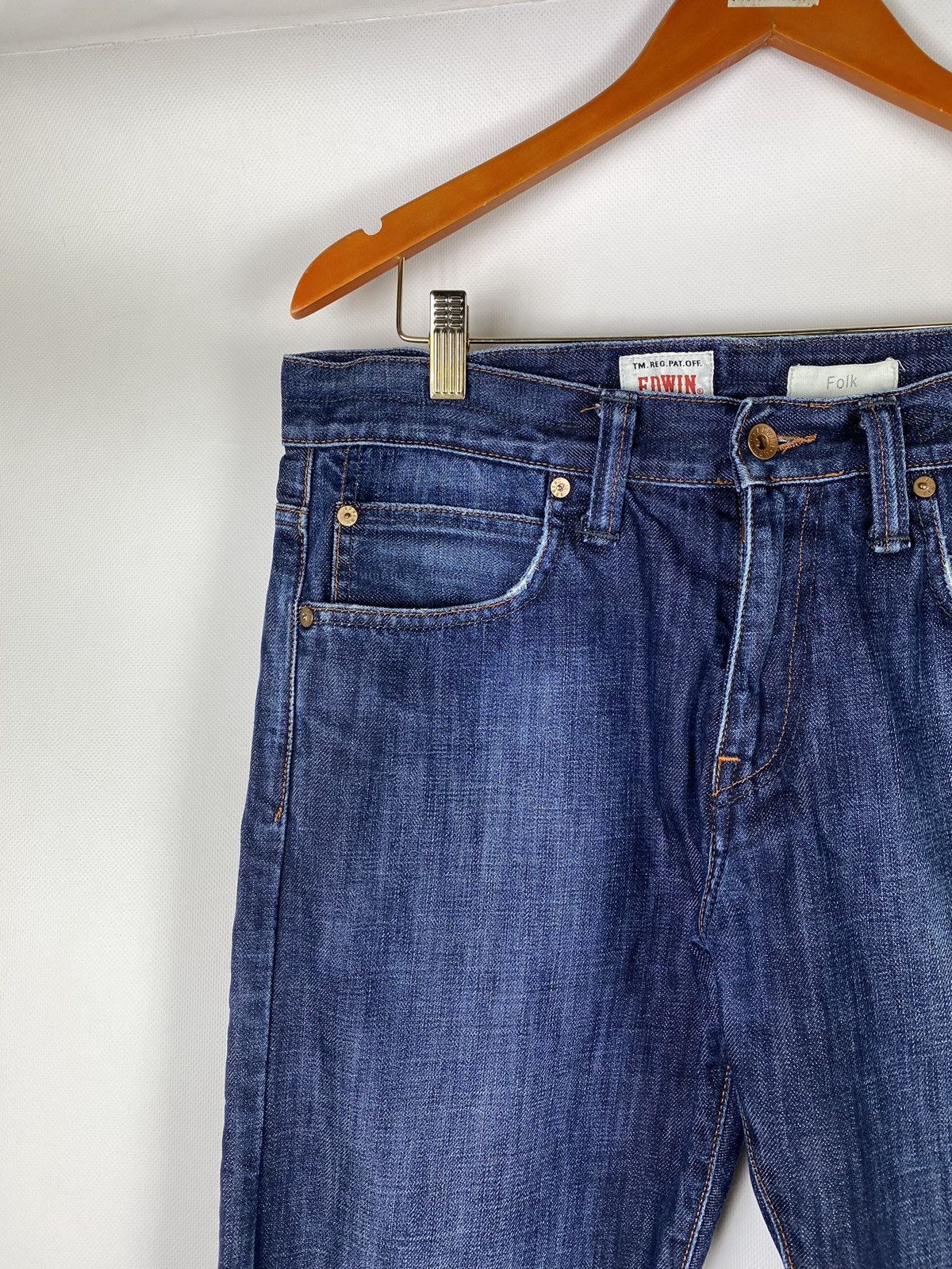 Edwin × Folk Folk x Edwin EF-62 Regular men’s jeans size 32 x 34 Size US 32 / EU 48 - 4 Thumbnail